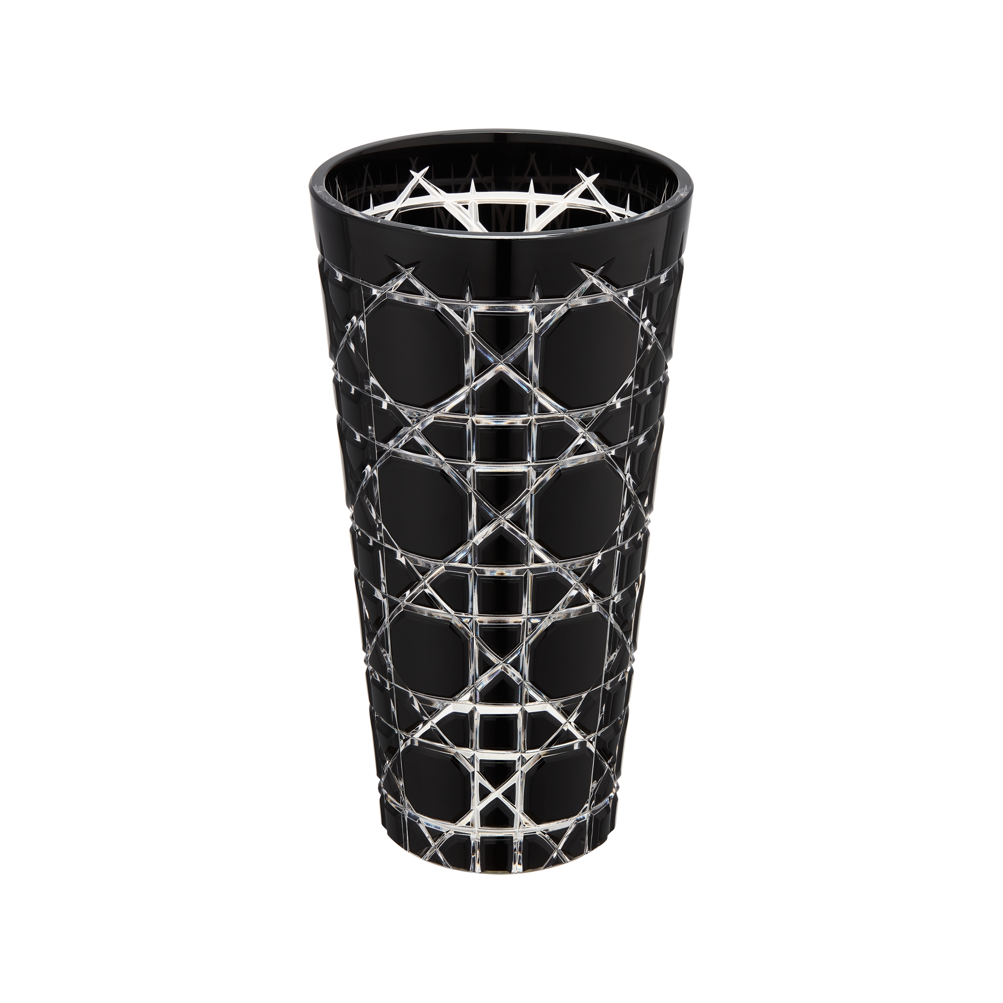  Cristal negro transparente con motivo Cannage
