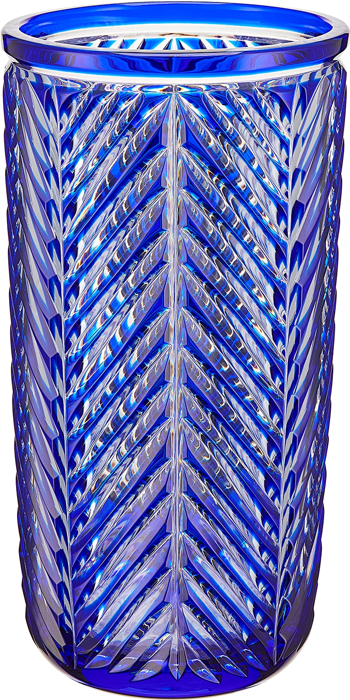 Vase Blue Chevrons DIOR