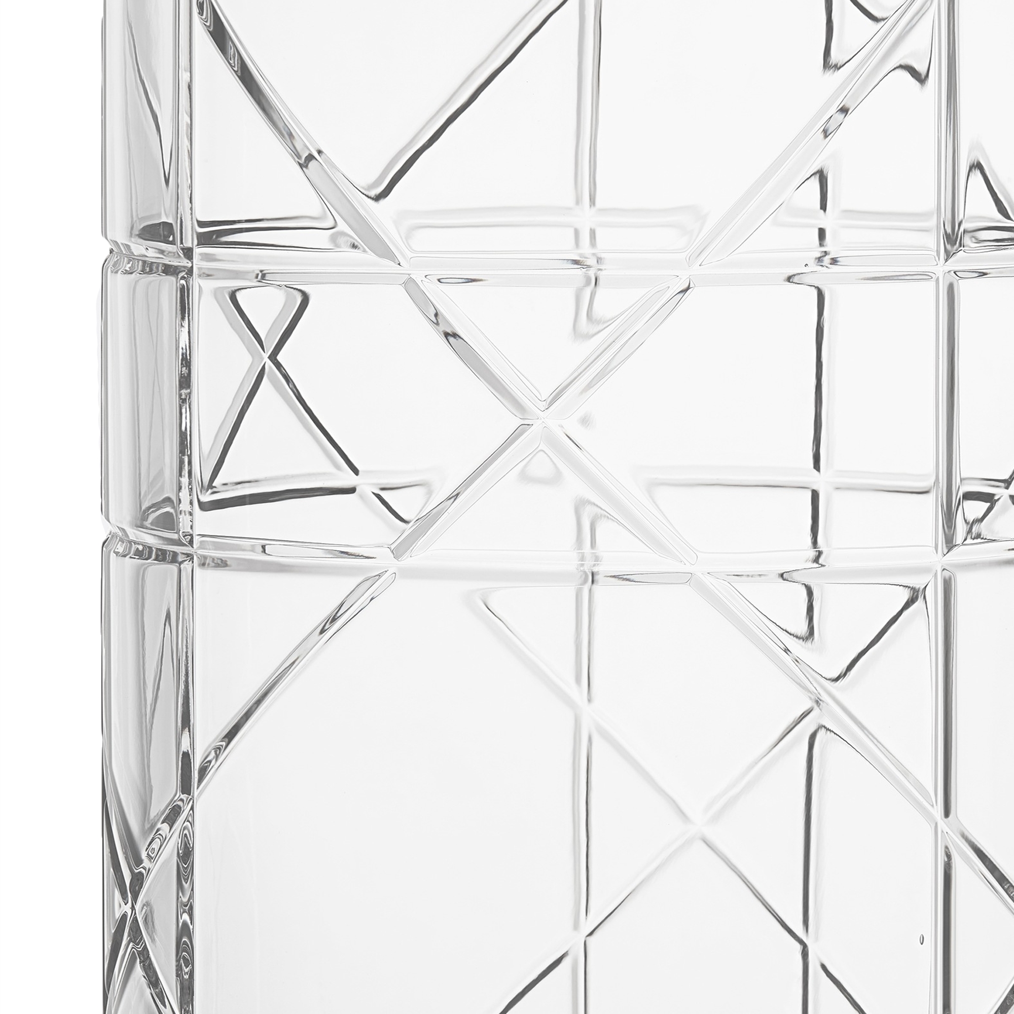 Grand vase Cannage, transparent E09