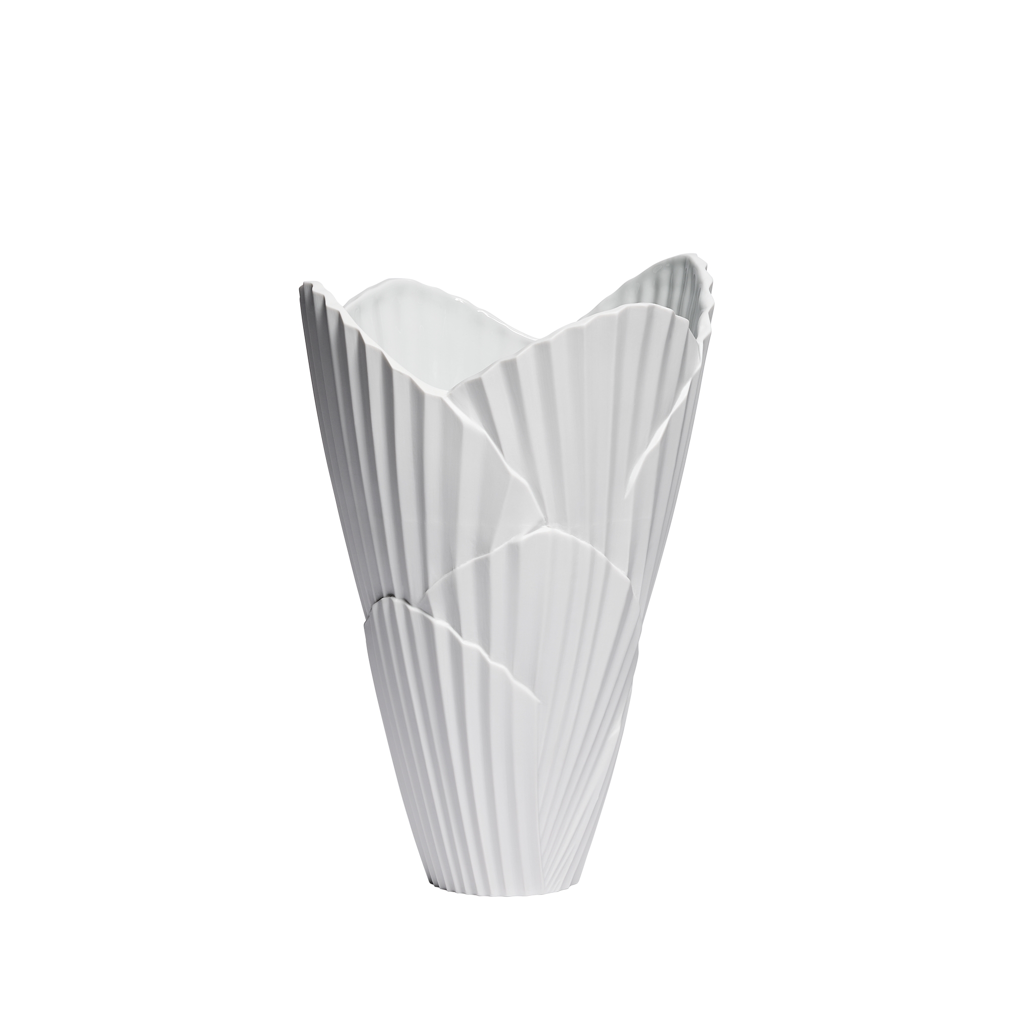 Small Plissé Vase White Porcelain | DIOR US