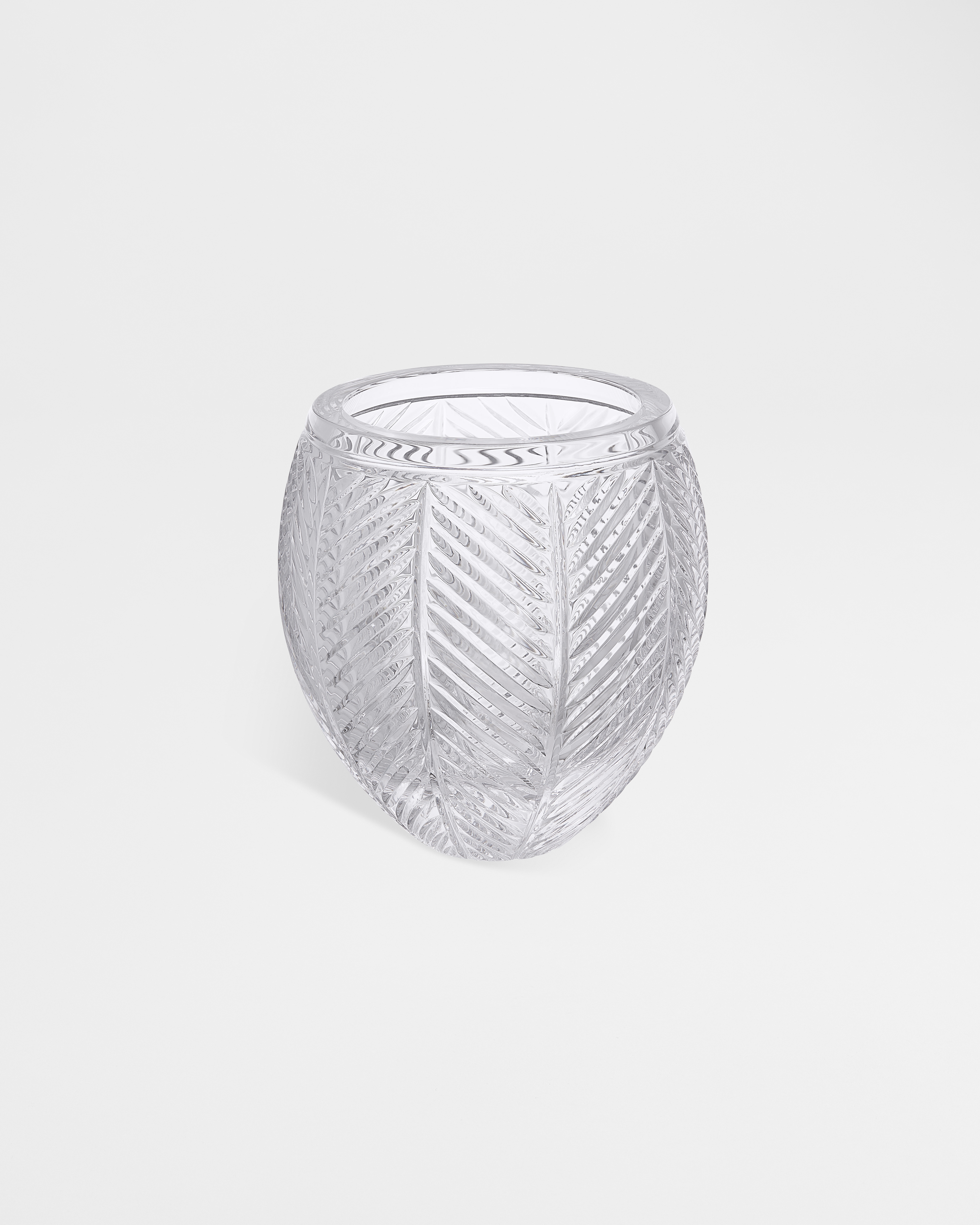 Round Vase Chevrons, Transparent E01