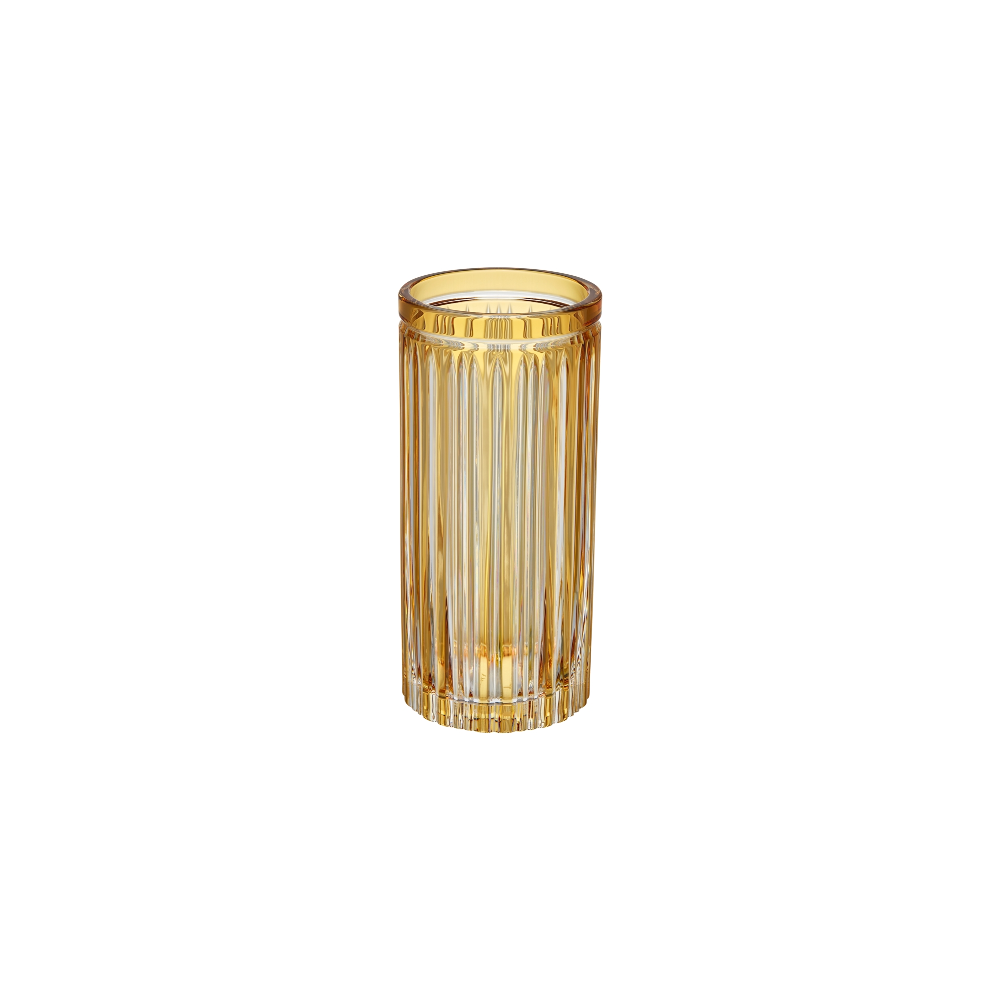  Cristal ámbar transparente con motivo a rayas