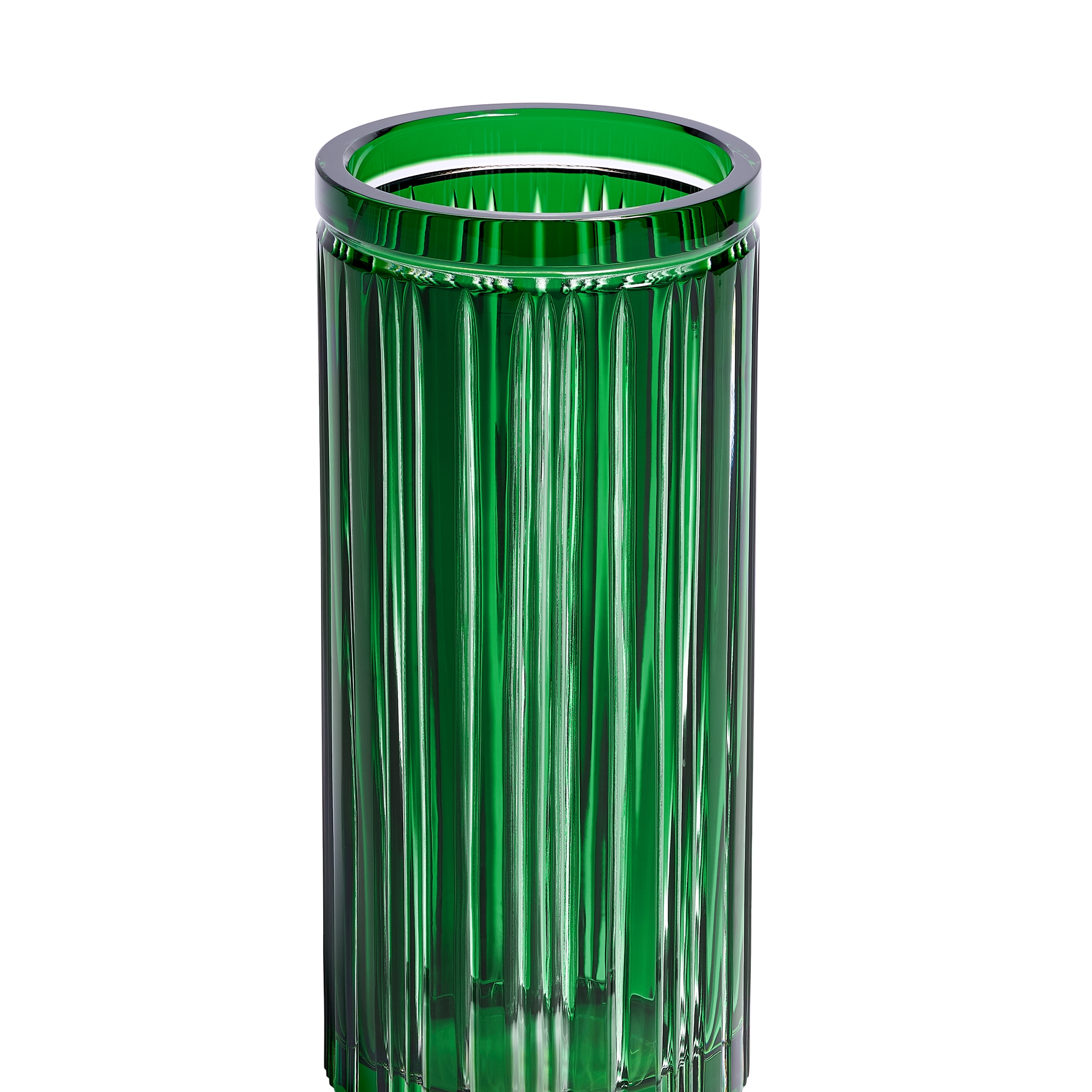  Cristallo verde intenso trasparente con motivo a strisce