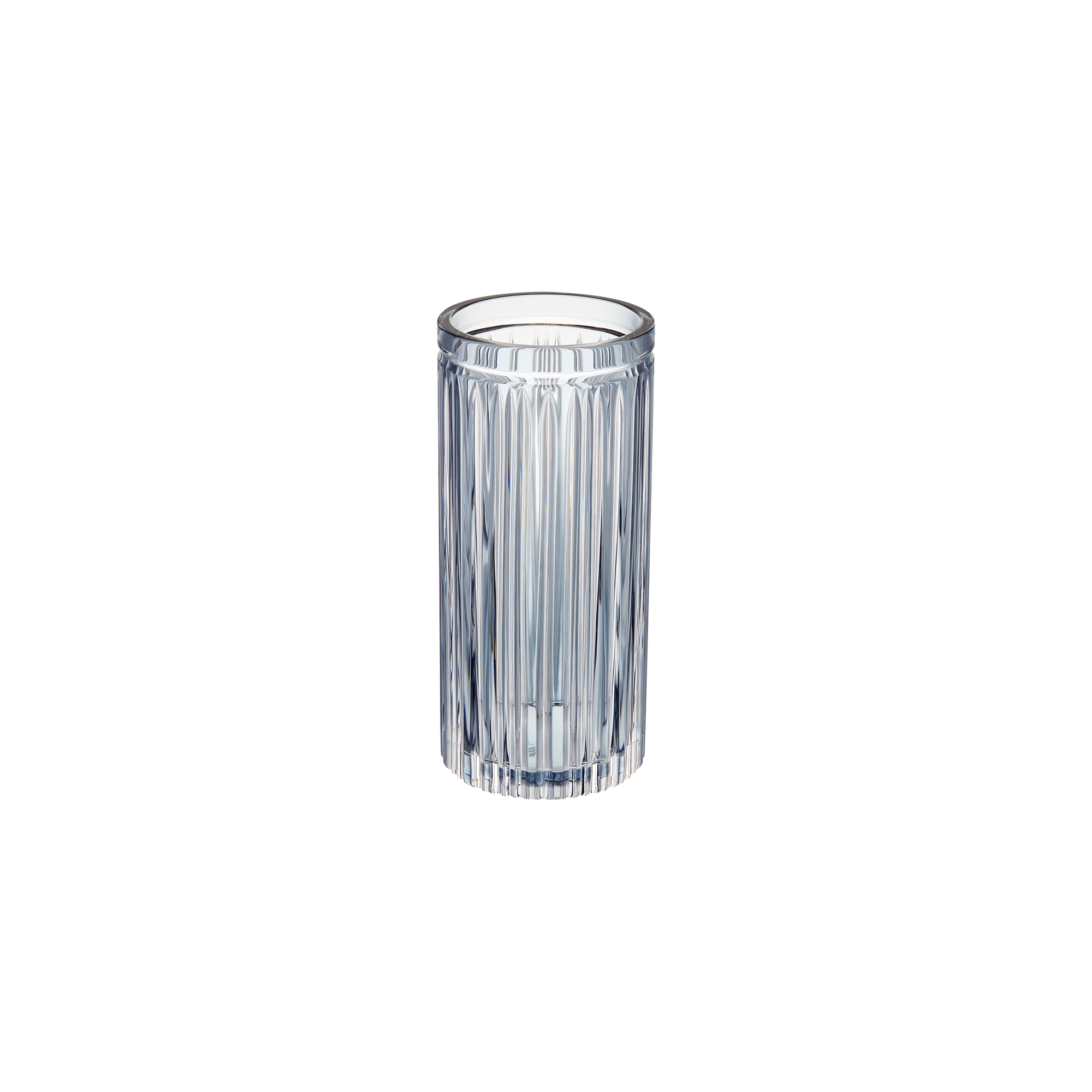  Cristal gris transparente con motivo a rayas