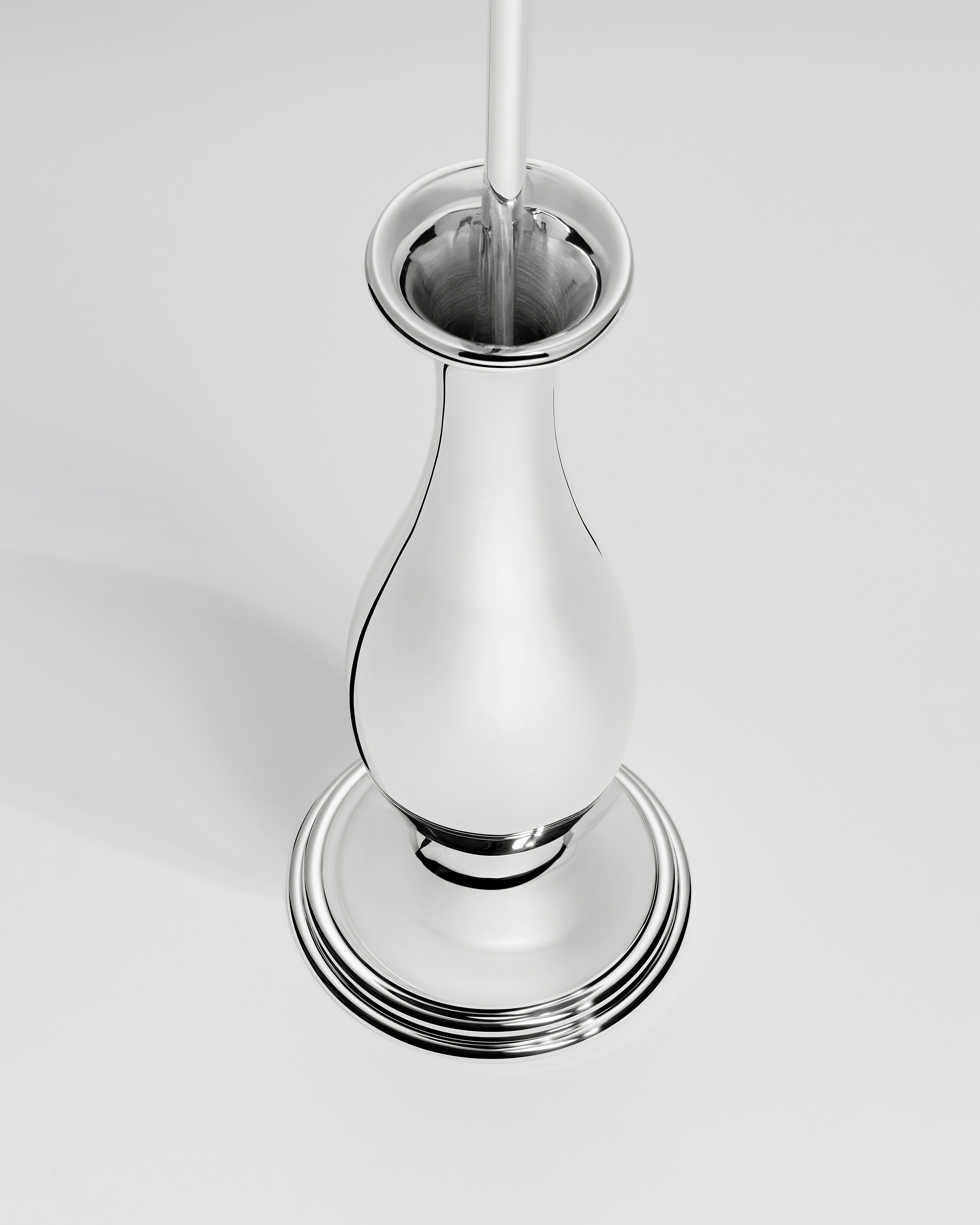 Lily of the Valley Candle Holder Vase Silver-Finish Brass and Silver, Sam Baron for Dior E11