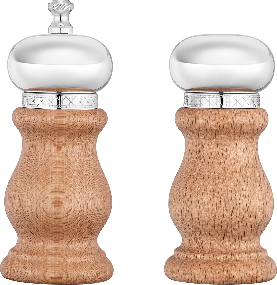 Salt and Pepper Shakers Front view Front view