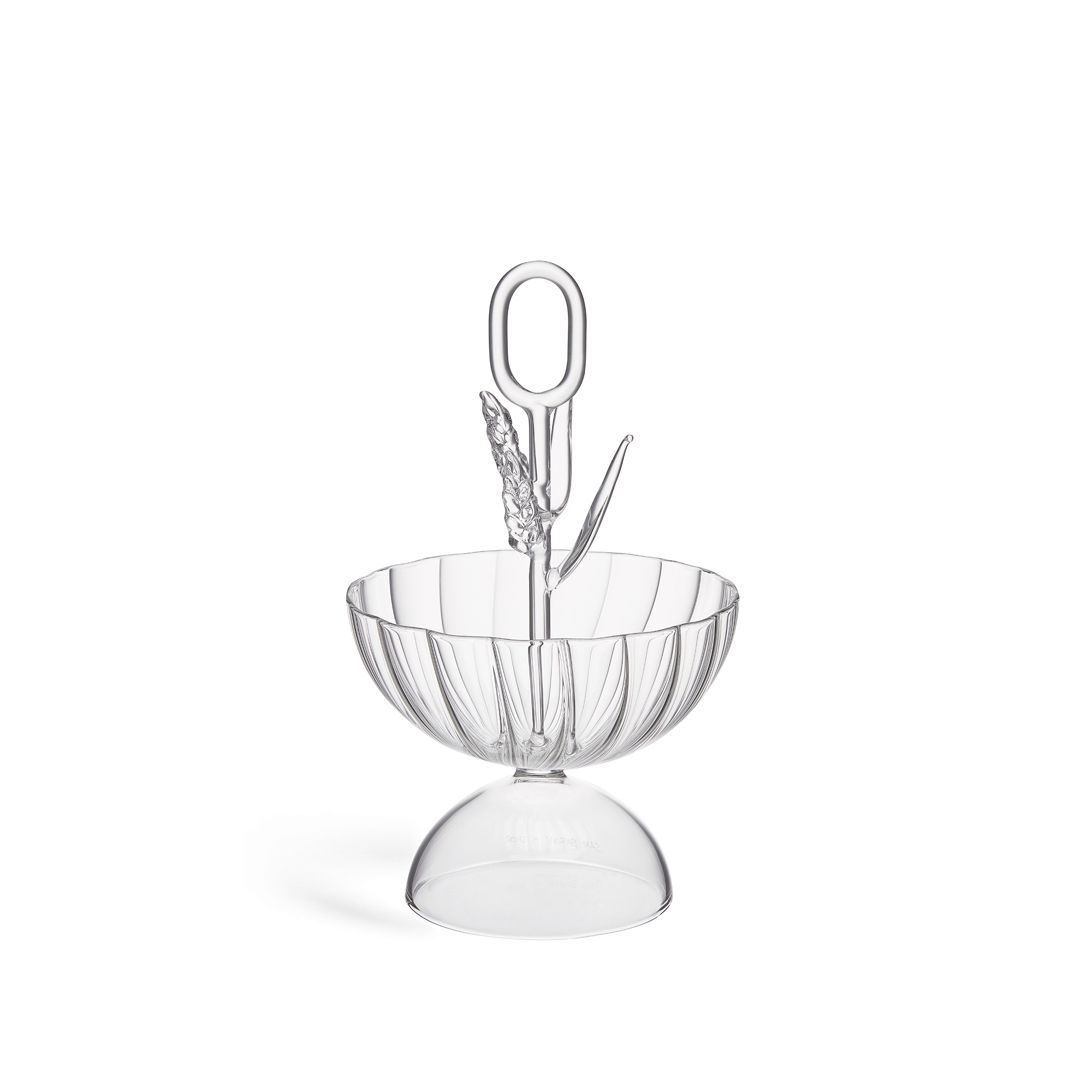 Decorative Dish Sam Baron for Dior Maison, Transparent Hand-Blown Glass E08