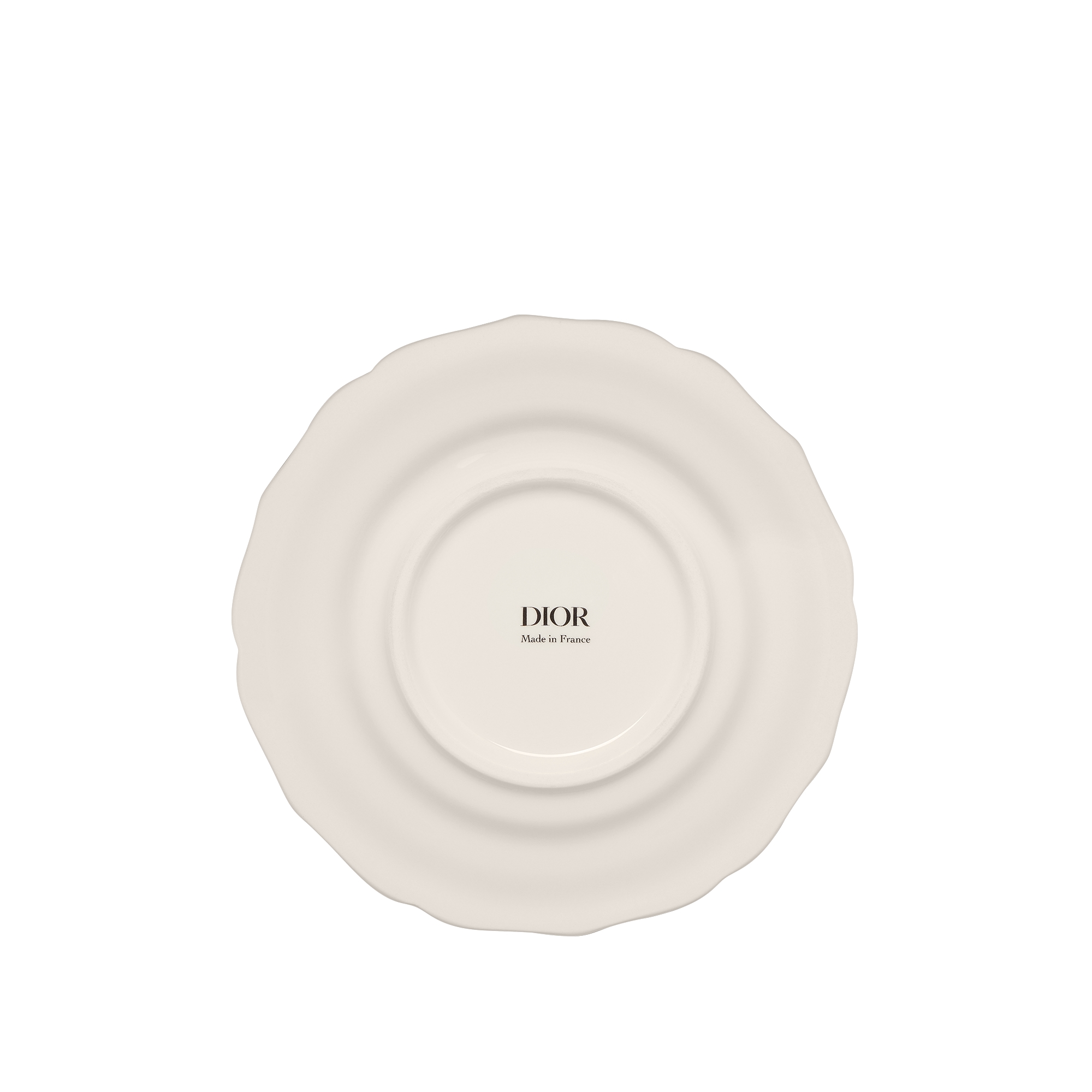 Assiette à pain Dior Bees, blanc et doré E08