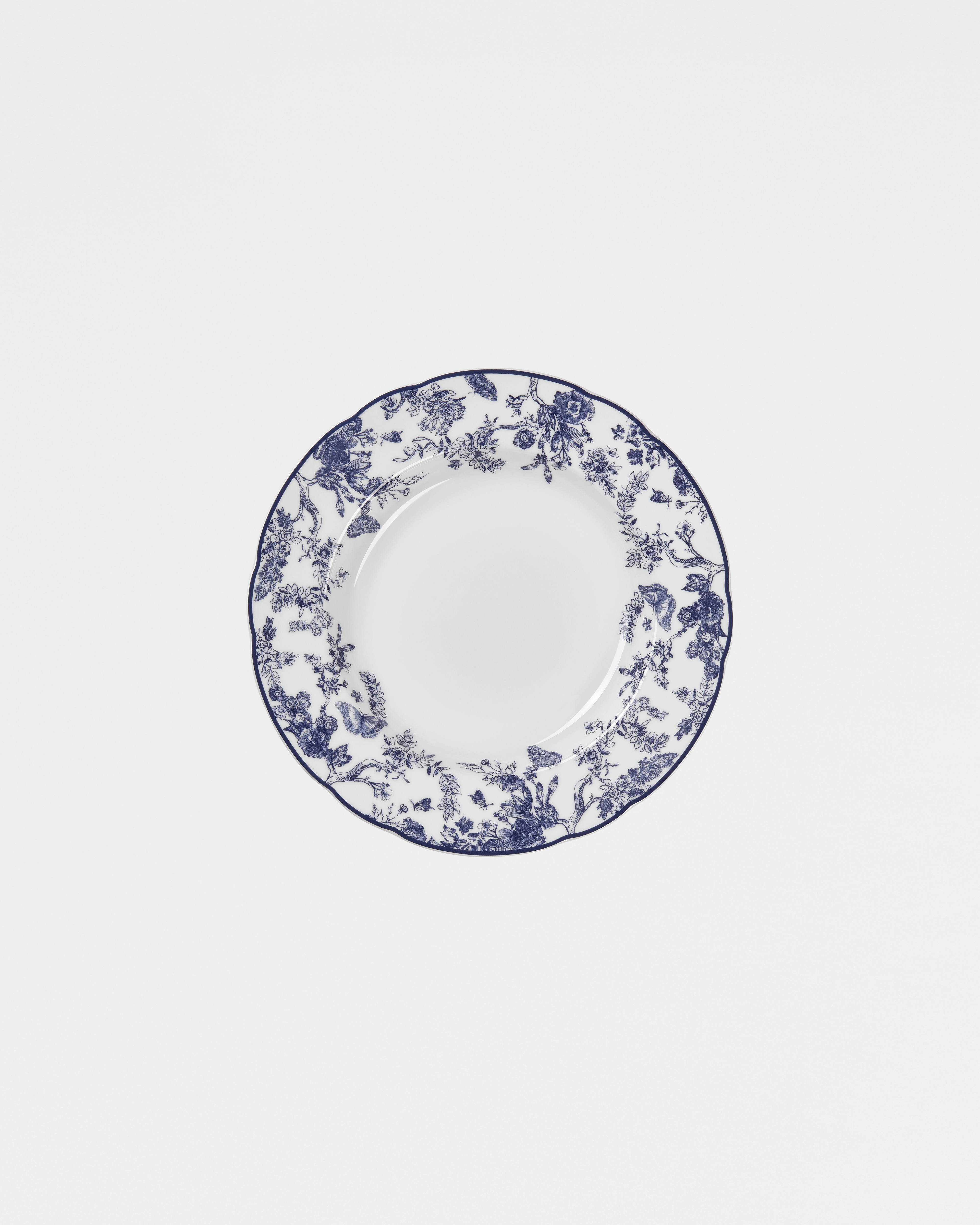 Soup Plate Blue Toile de Jouy E01