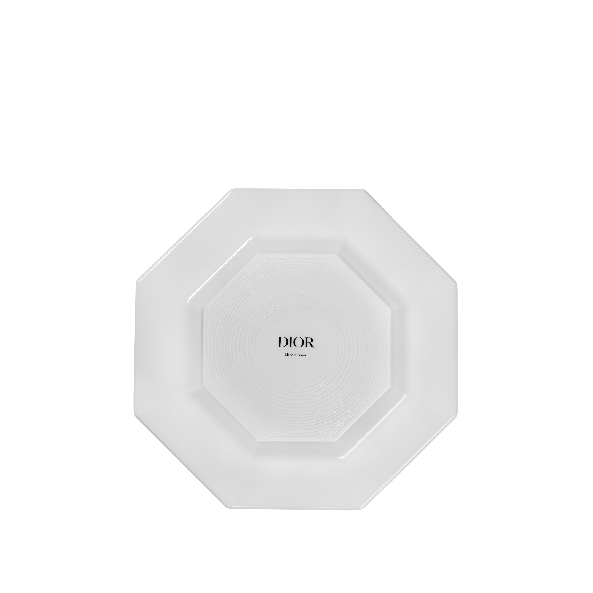 Side Plate White Miss Dior Cannage E08