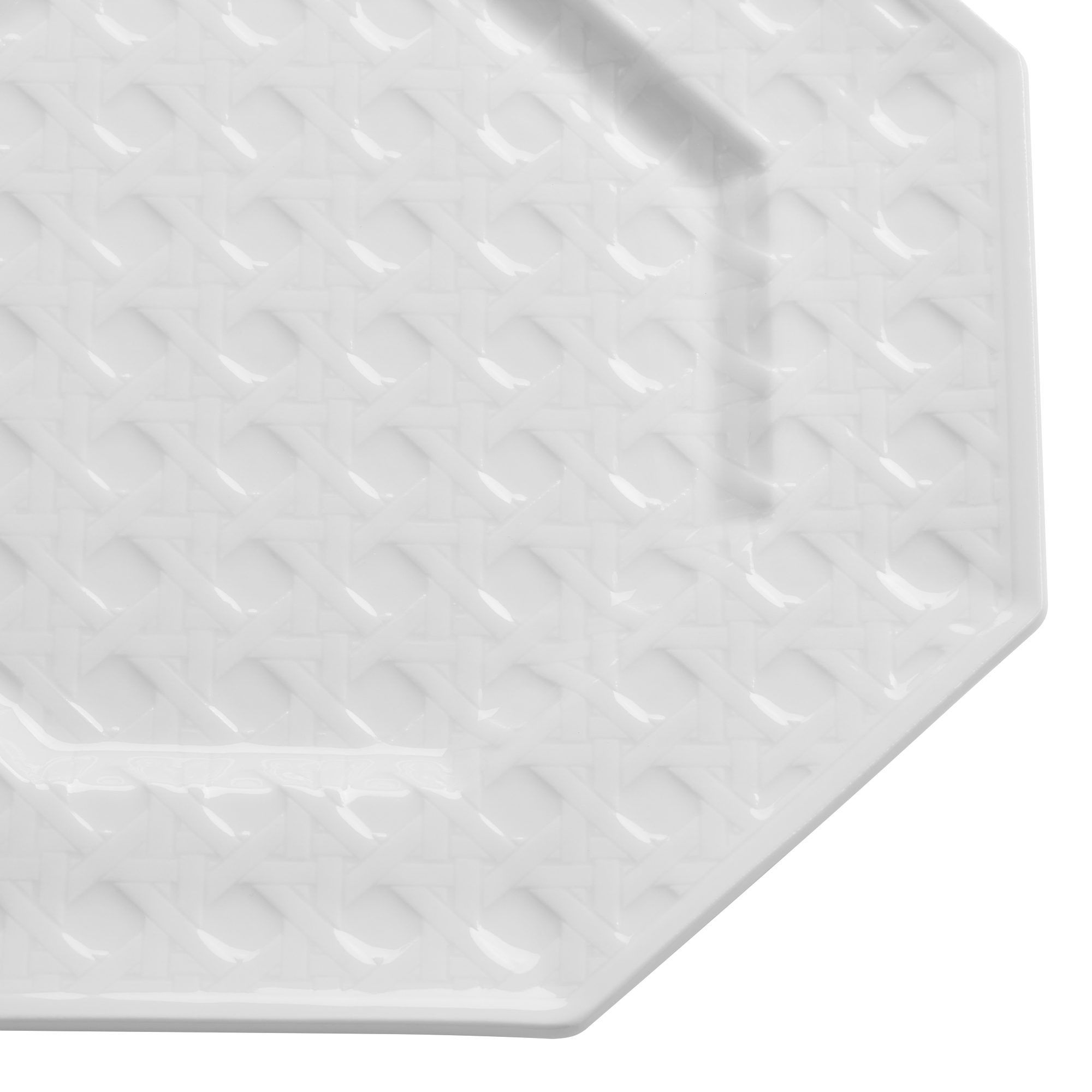 Side Plate White Miss Dior Cannage E09