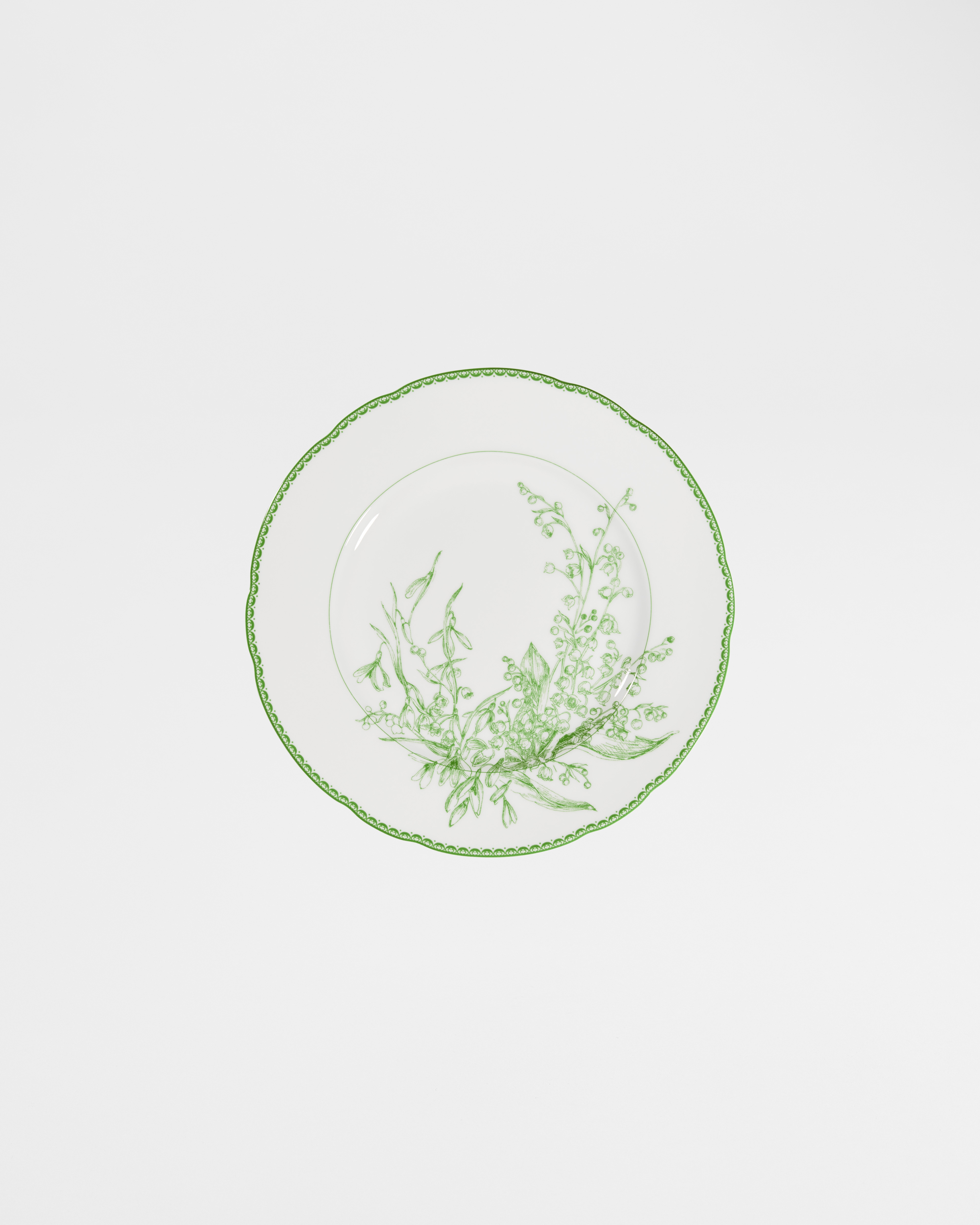 Piatto da dessert Lily of the Valley, verde E01