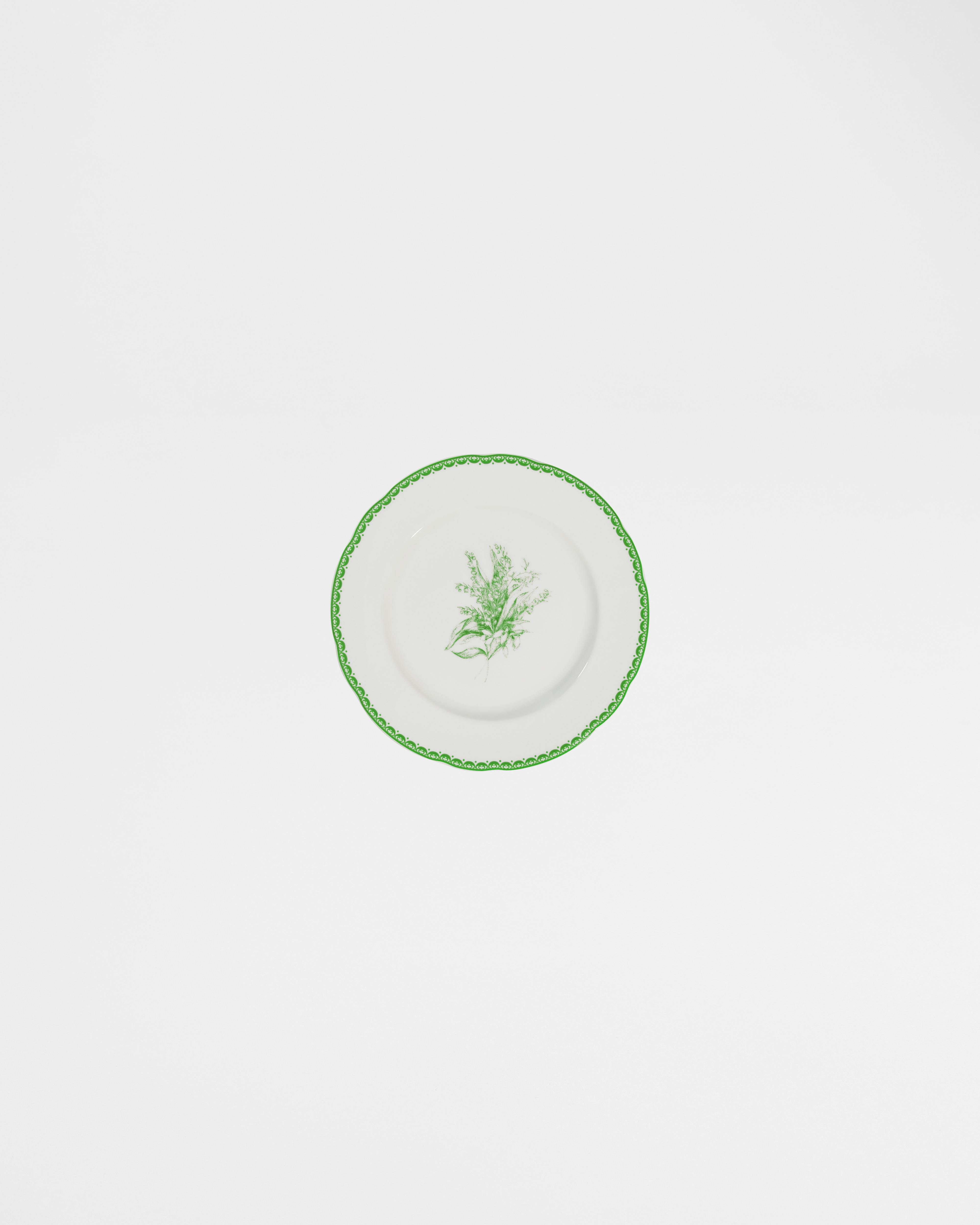 Piatto da contorno Lily of the Valley, verde E01