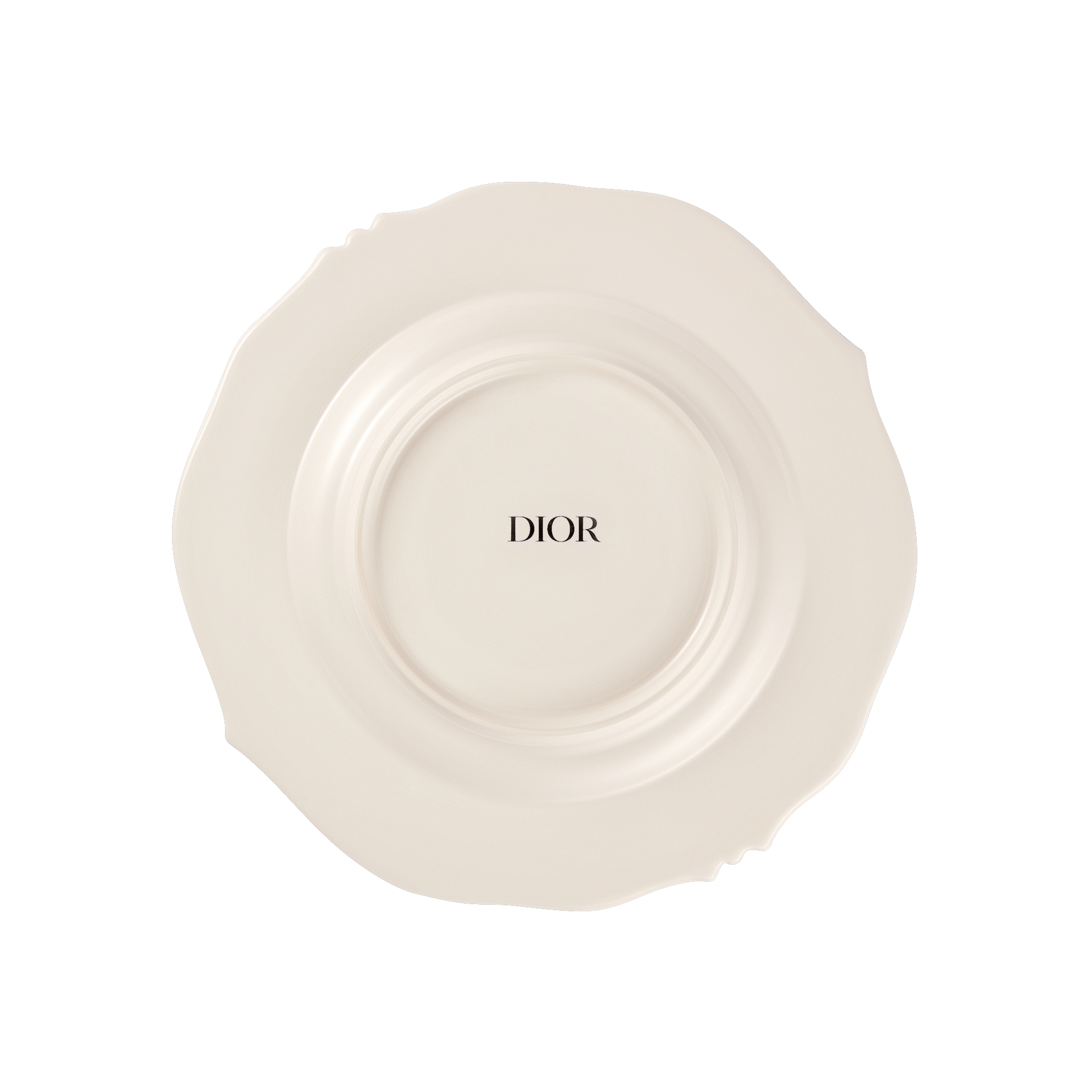 Dessertbord Ivoorkleurig Lily Dior-motief E08