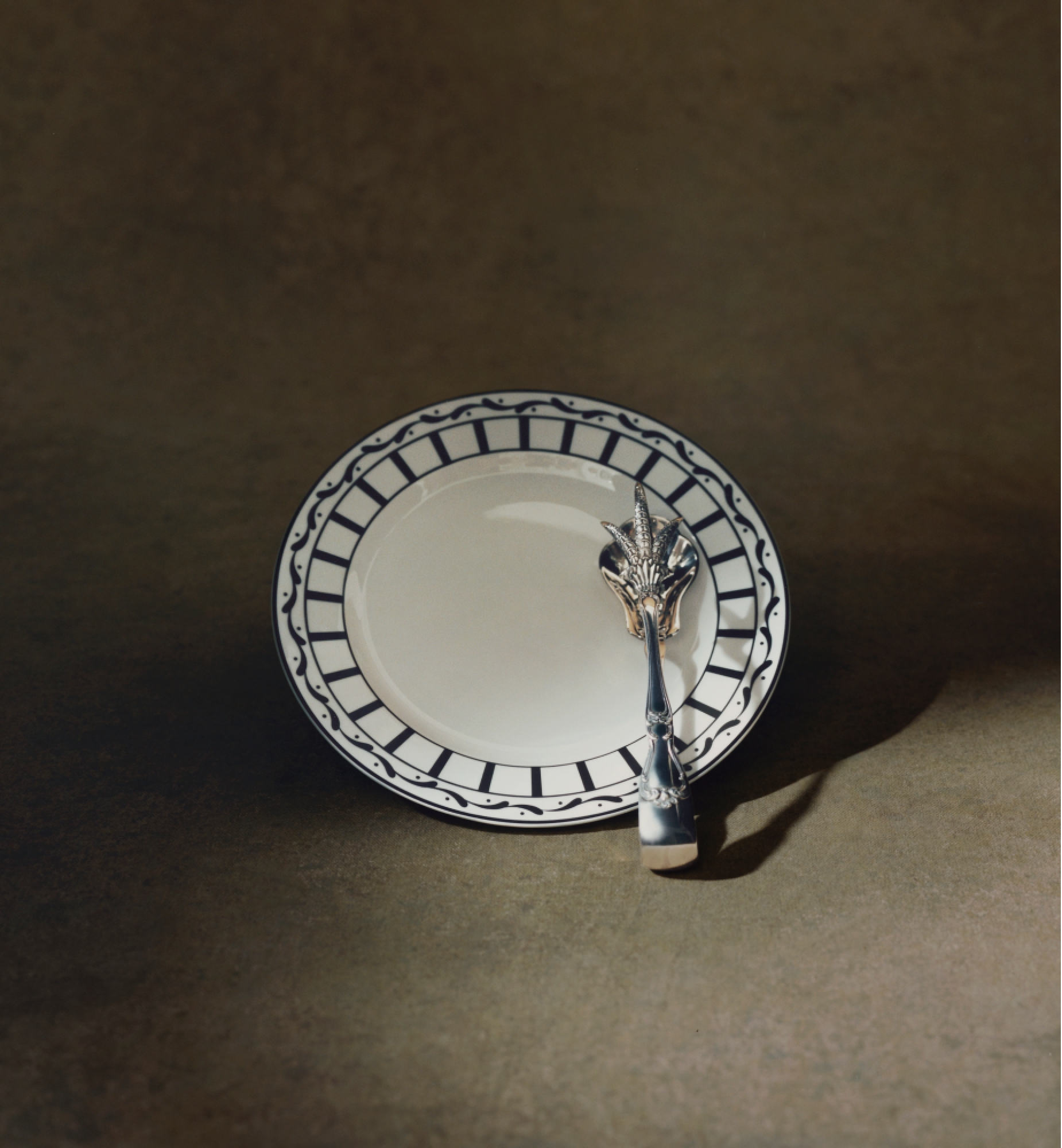 Dessertbord Wit en zwart Monsieur Dior E11