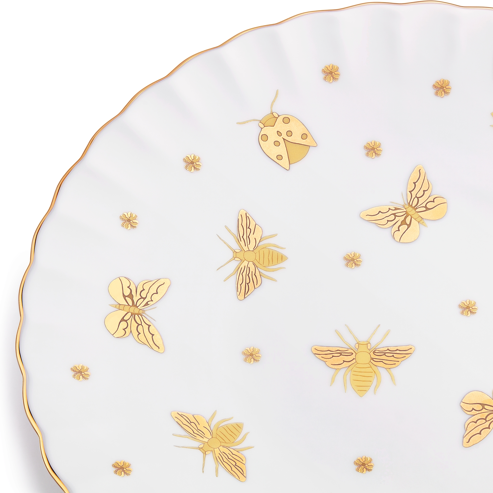 Dinner Plate Gold-Tone Bal des Abeilles E09