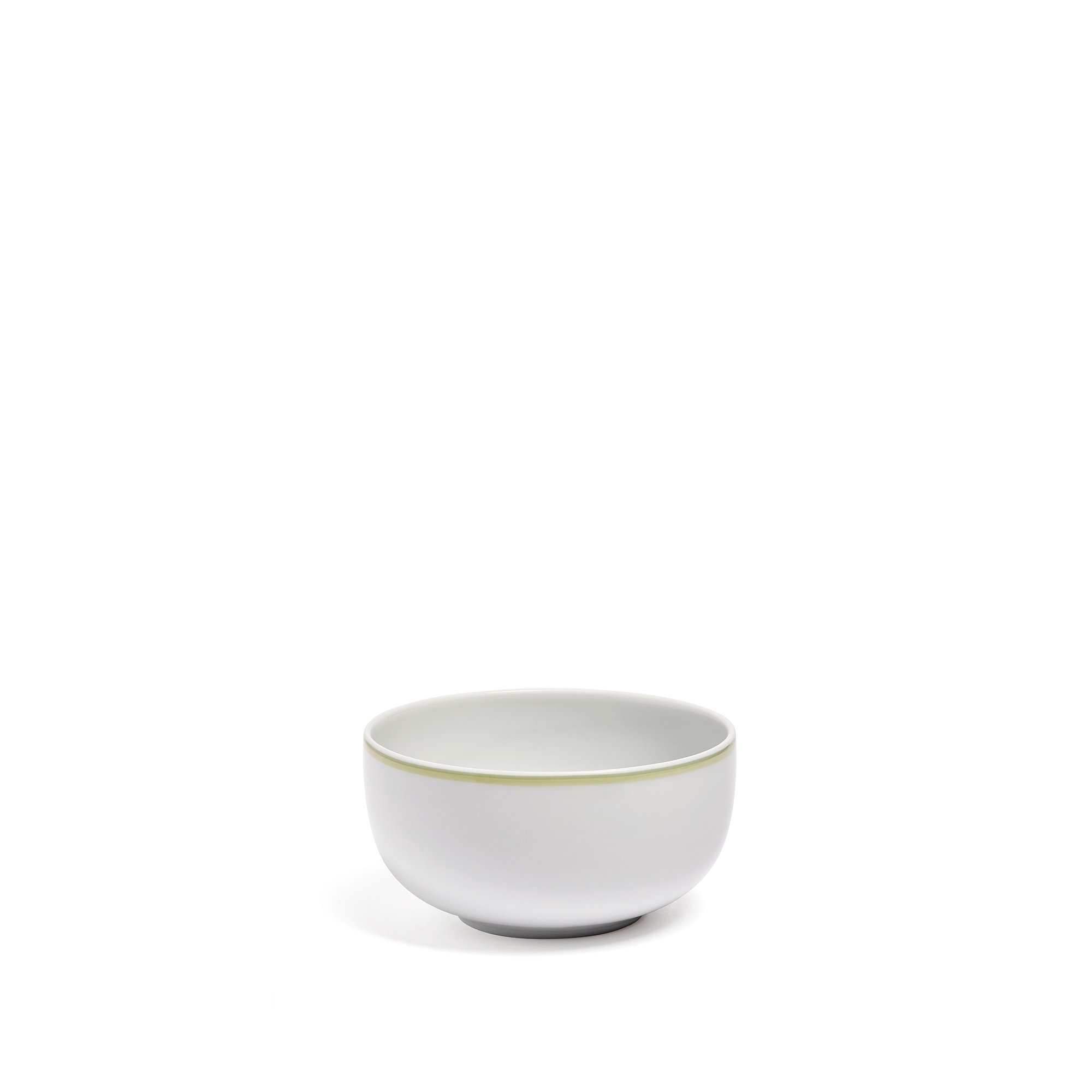 Set of Three Bowls White Limoges Porcelain with Multicolor Dior Cabinet de la Mer Motif E14