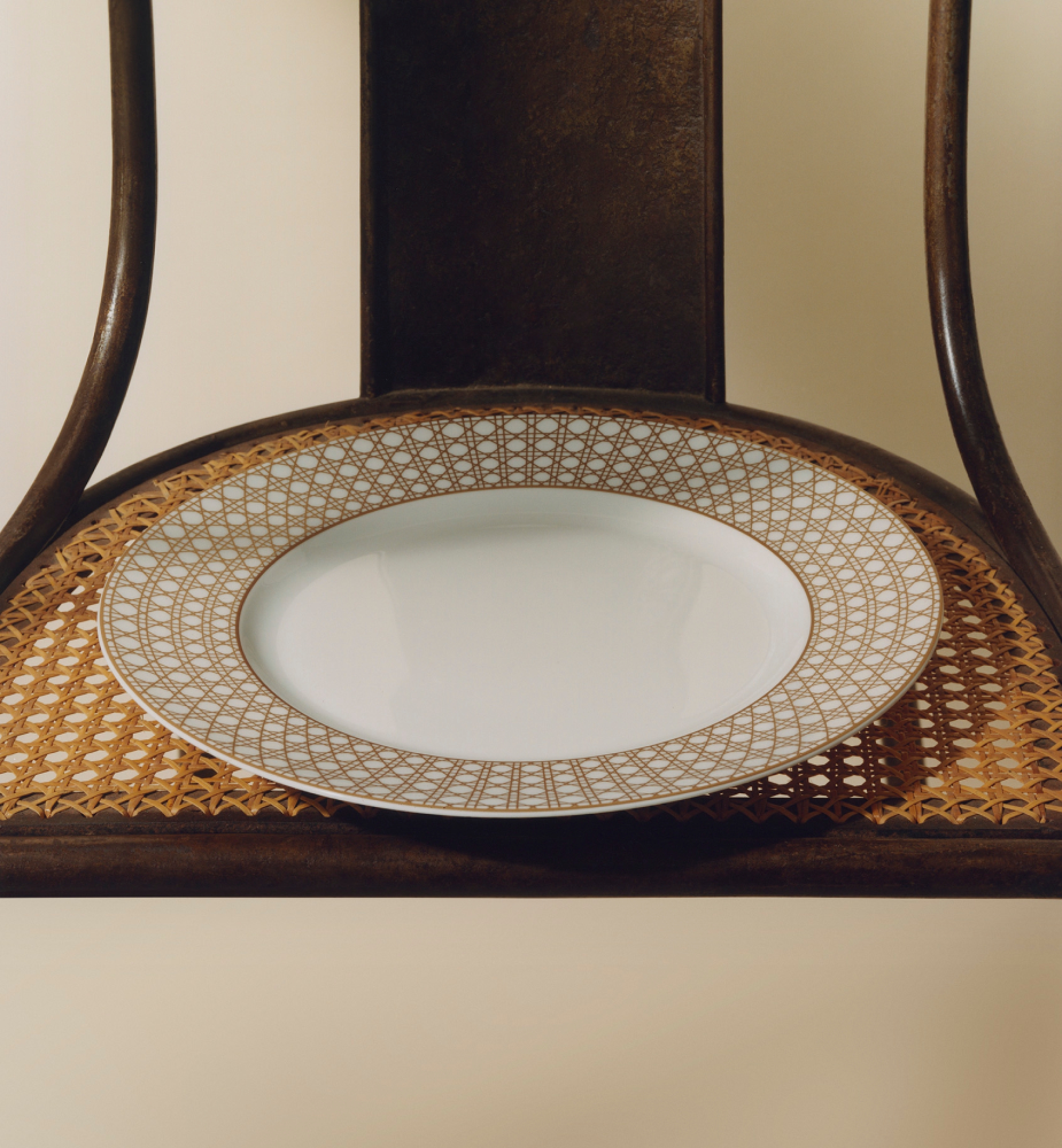 Dinerbord Goudkleurig Cannage Montaigne-motief E12