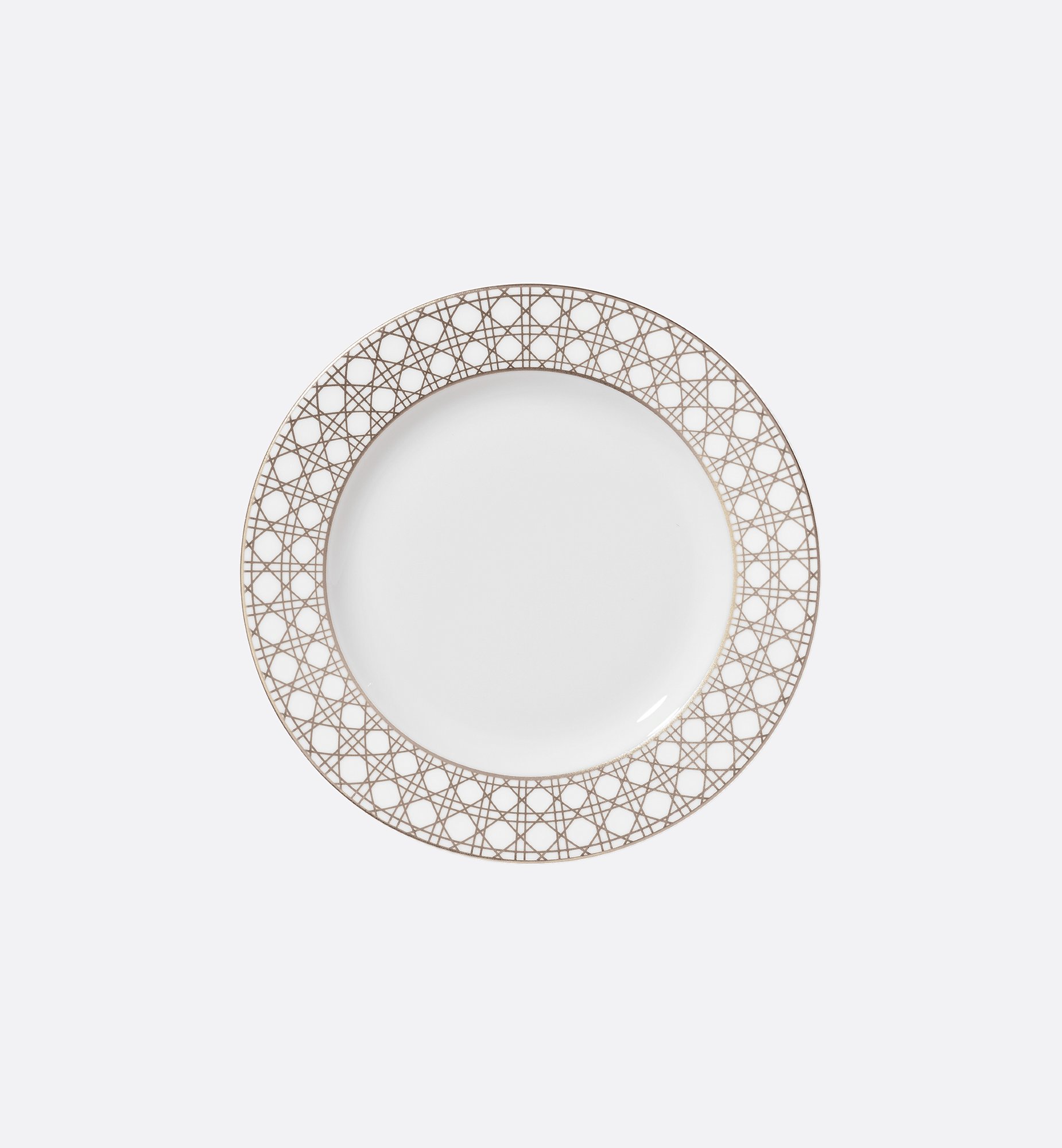 Side Plate White and Beige Cannage Montaigne | DIOR Side Plate White and Beige Cannage Montaigne | DIOR