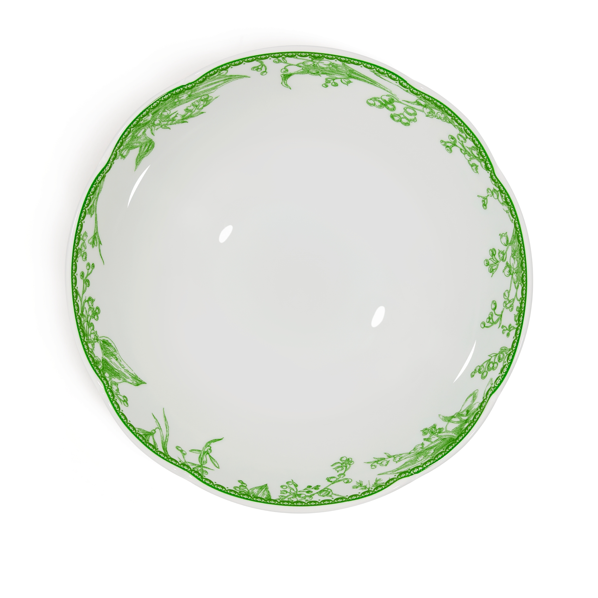 Cereal Bowl Lily of the Valley, Green E01