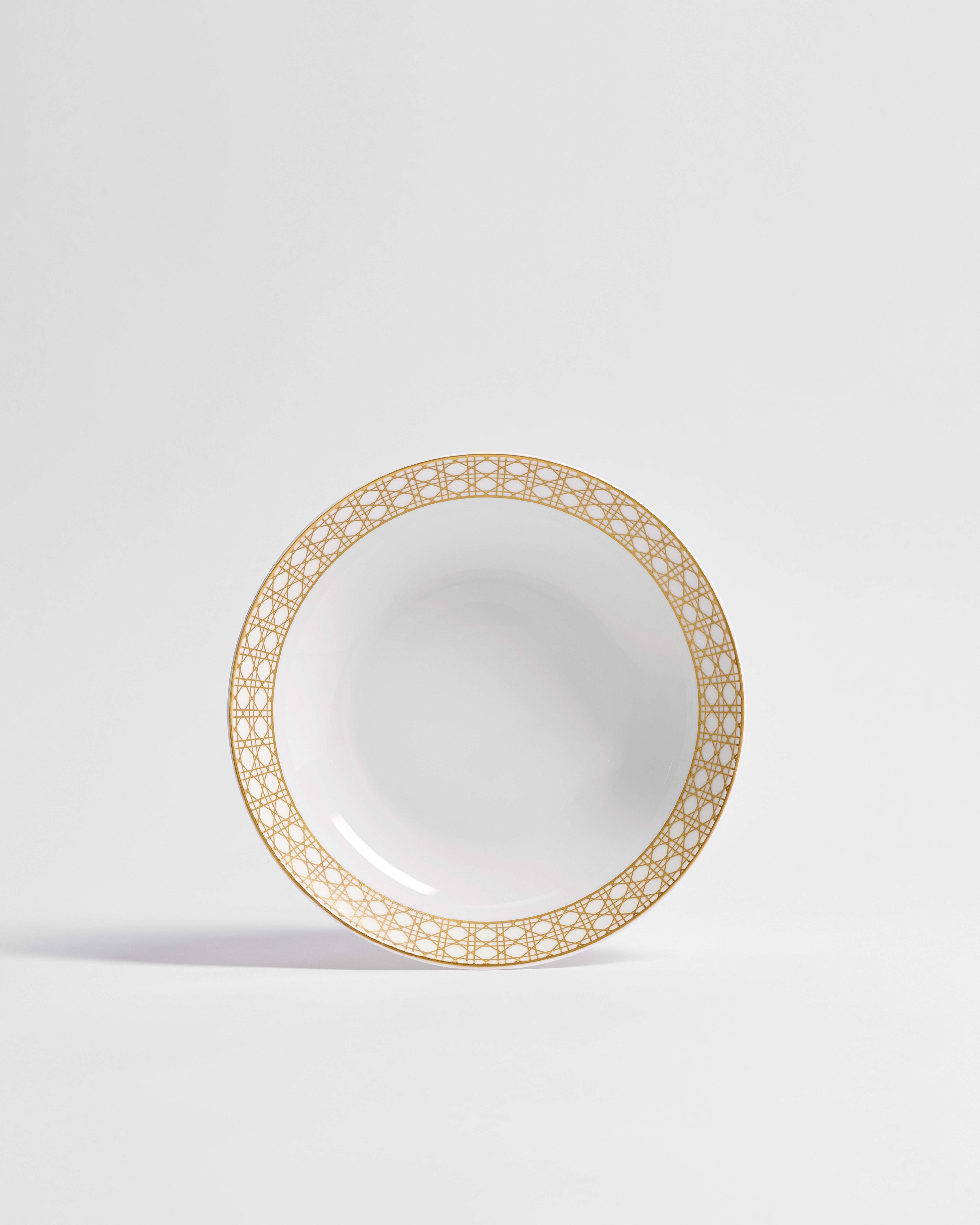 Soup Plate Gold-Tone Cannage Montaigne E01