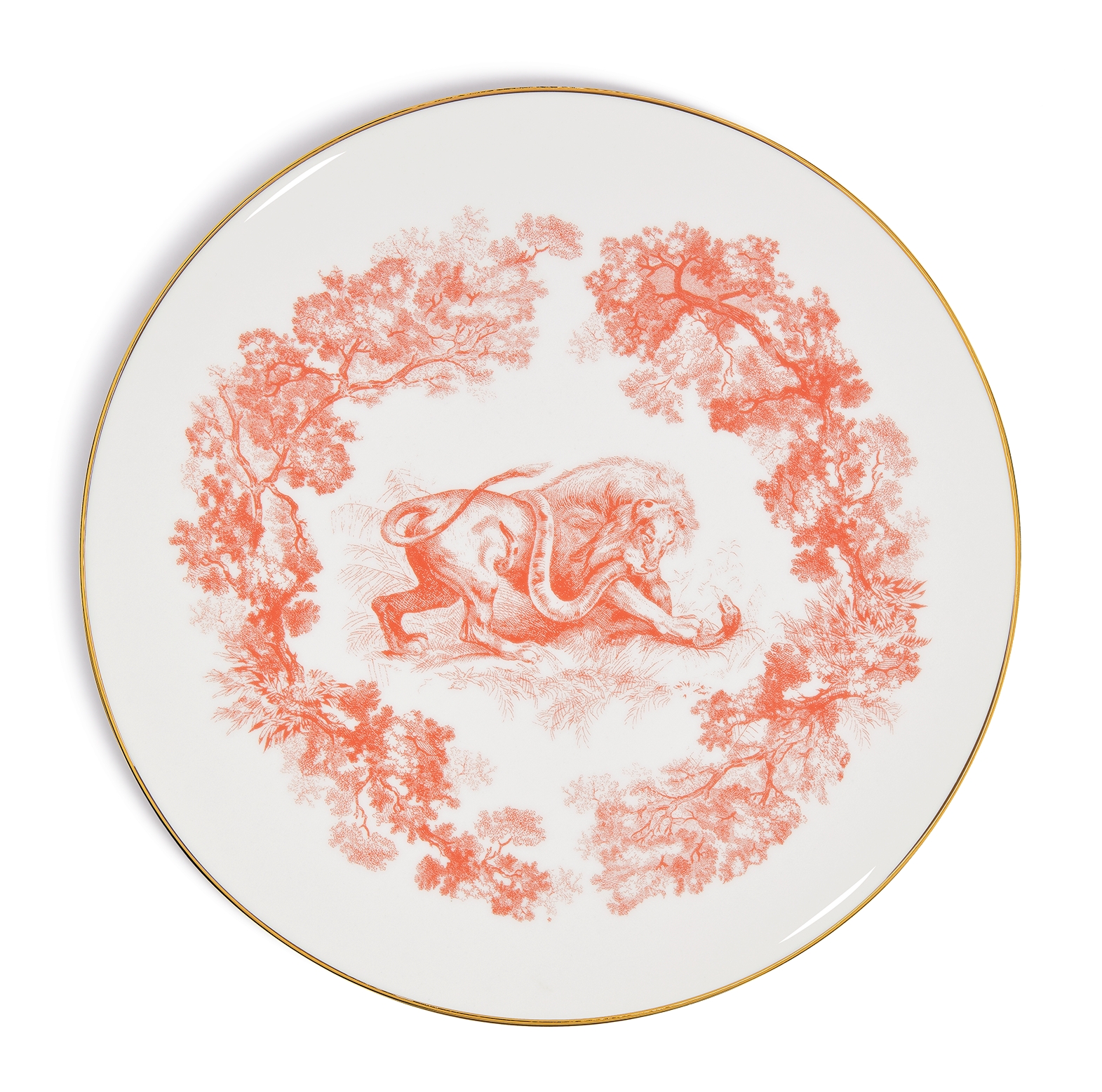 Dinner Plate Dioriviera, Coral | DIOR