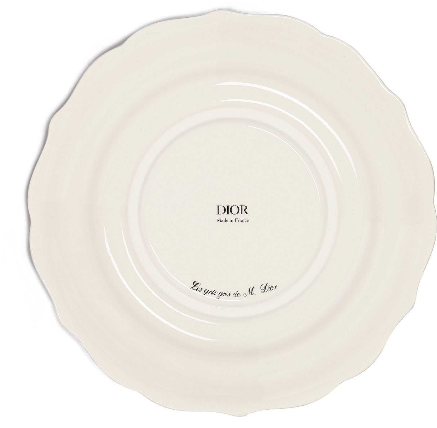 Dessert Plate Back view