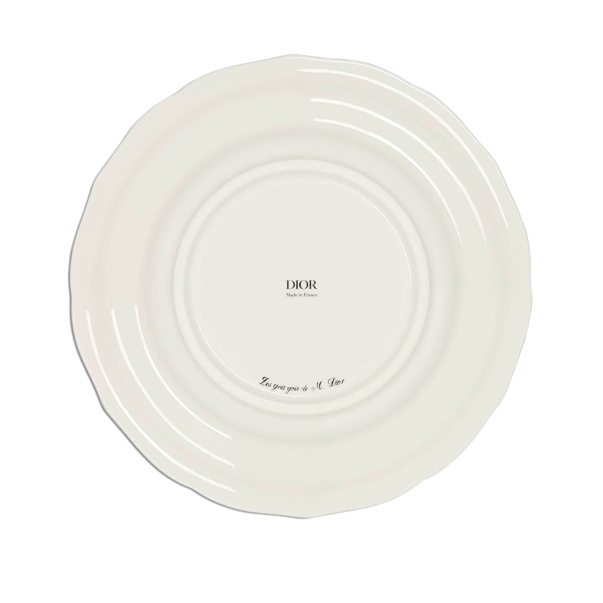Dinner Plate Ceramic with Clover Motif E08