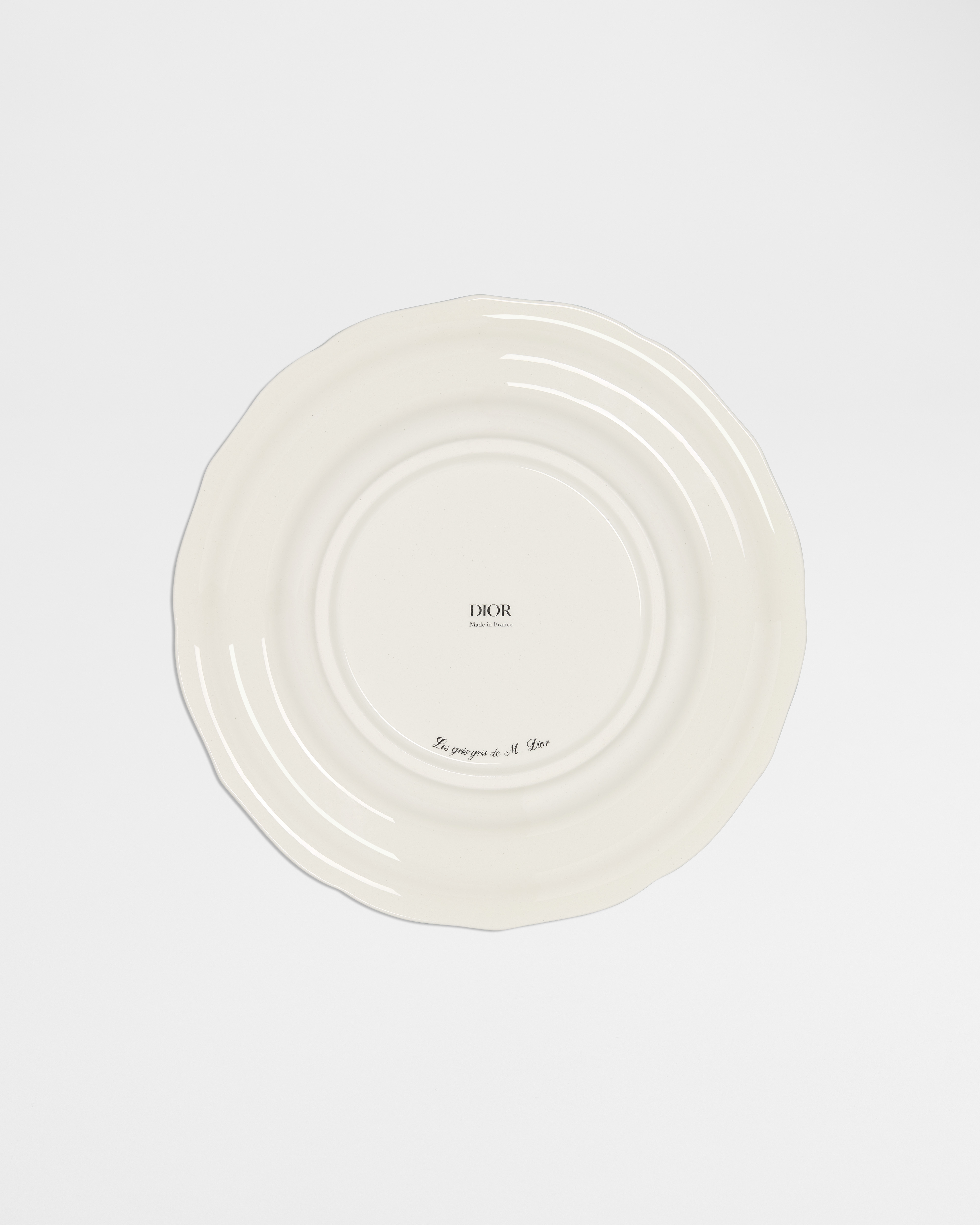 Dinner Plate Ceramic with Clover Motif E08