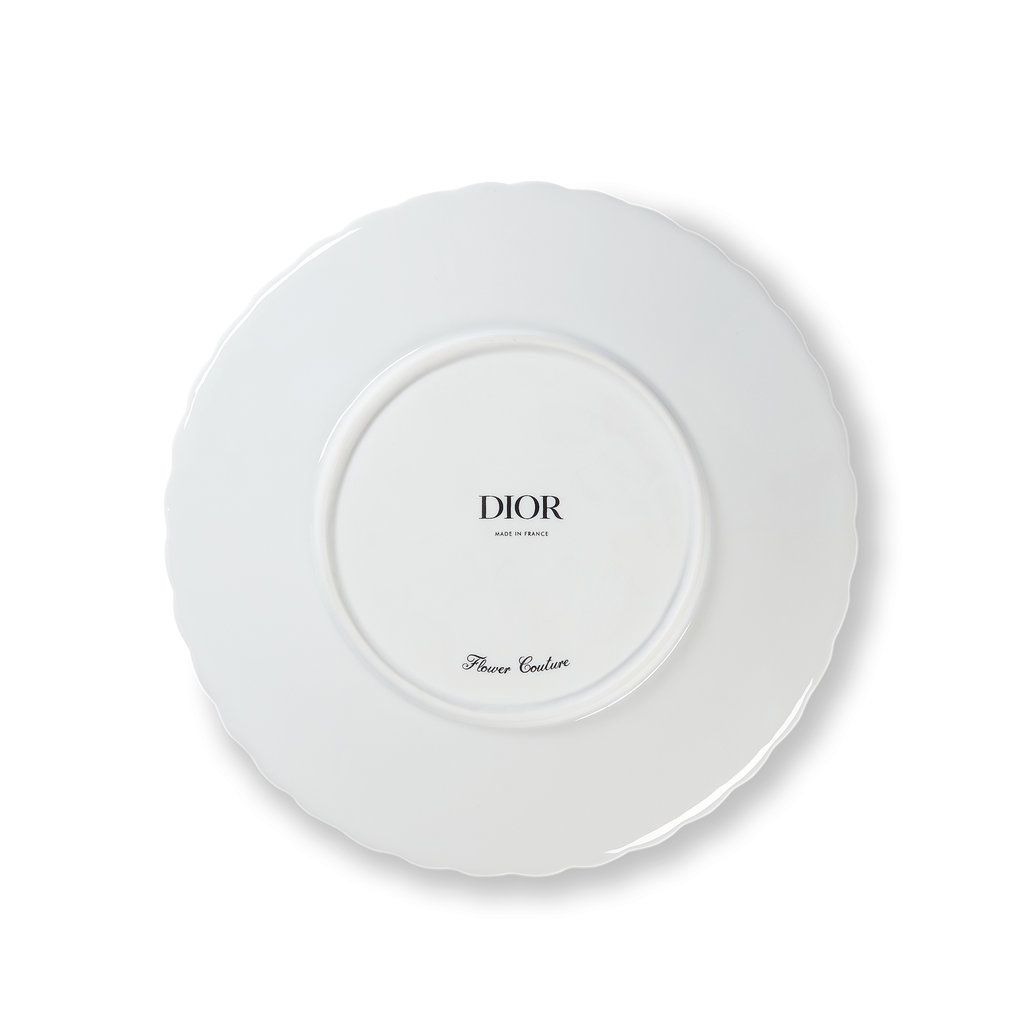 Dessert Plate Porcelain with Multicolor Daffodil Motif and 24-Carat Gold E08