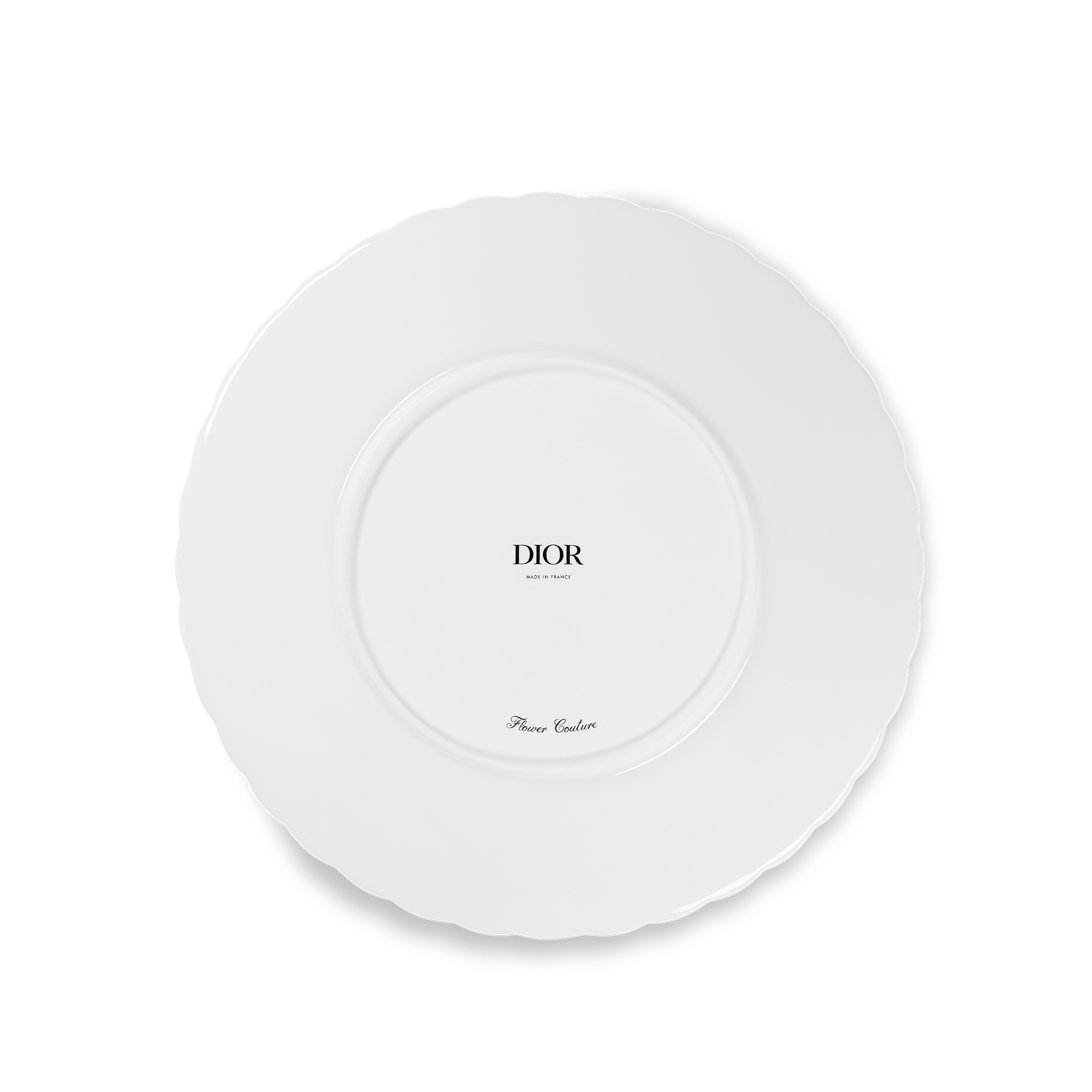 Dinner Plate Porcelain with Multicolor Lily of the Valley Motif and 24-Carat Gold E08