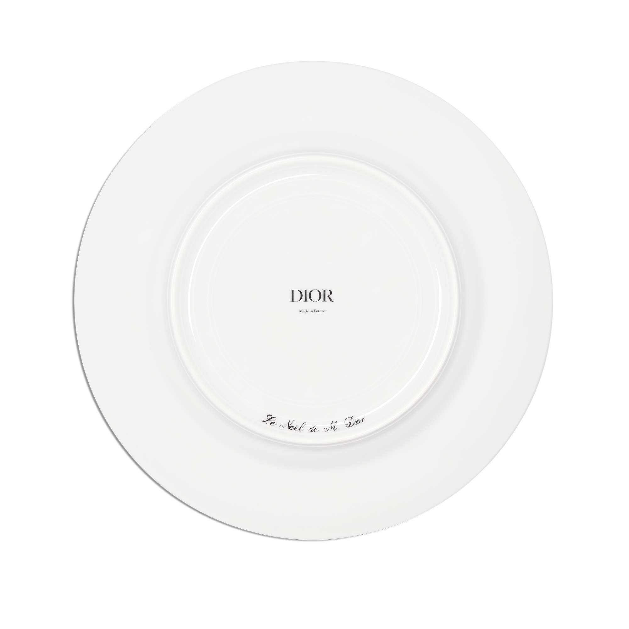 Dinerbord Wit Limoges-porselein met rood en 24-karaats gouden Cannage-motief E08