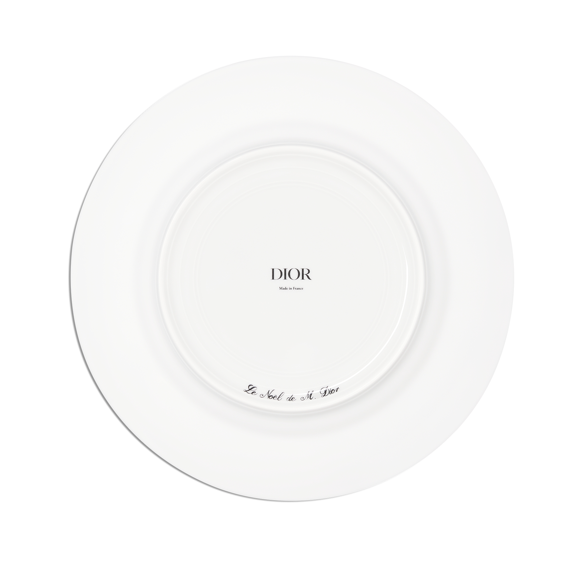 Dinerbord Wit Limoges-porselein met groen en 24-karaats gouden Cannage-motief E08