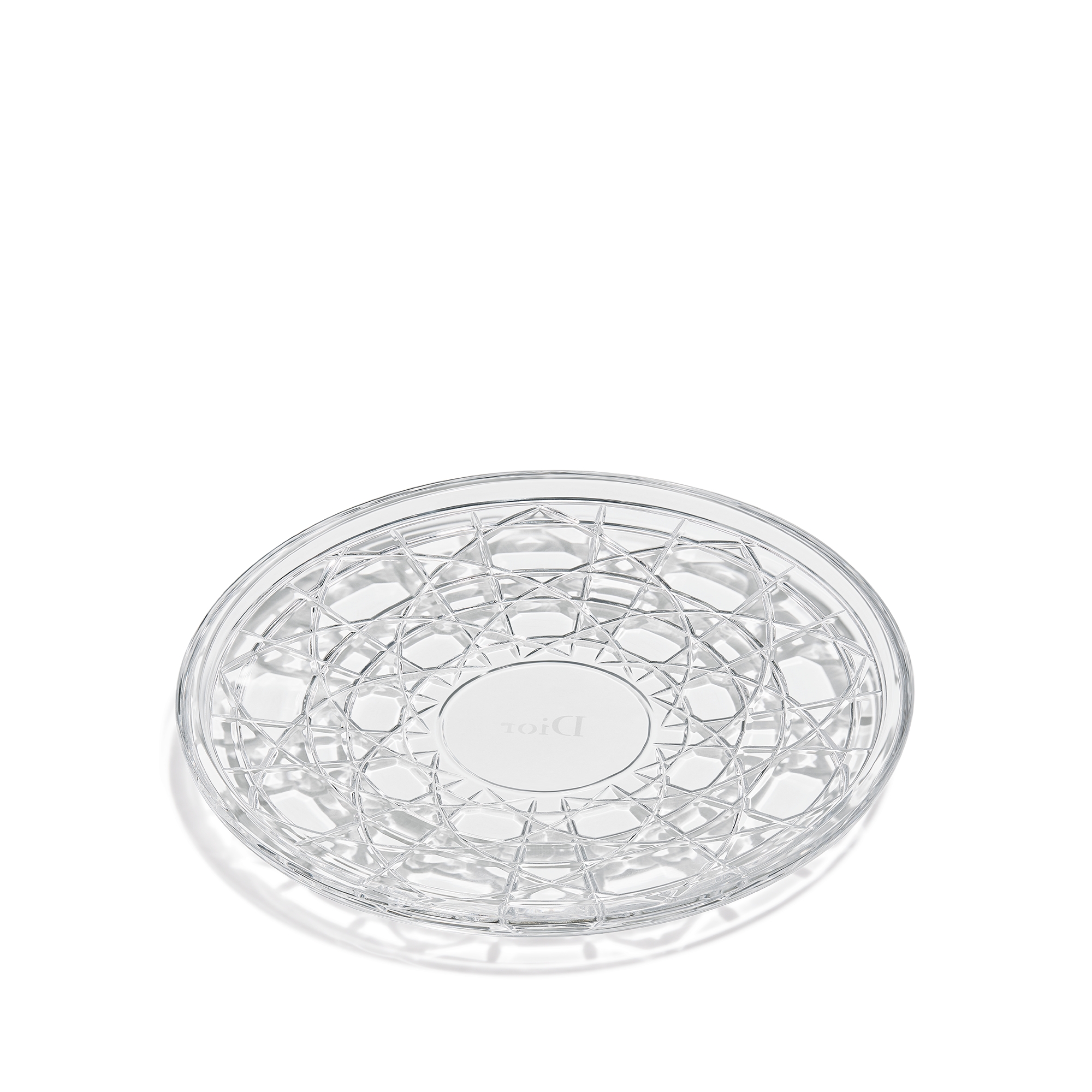 Side Plate Crystal with Cannage Motif E03