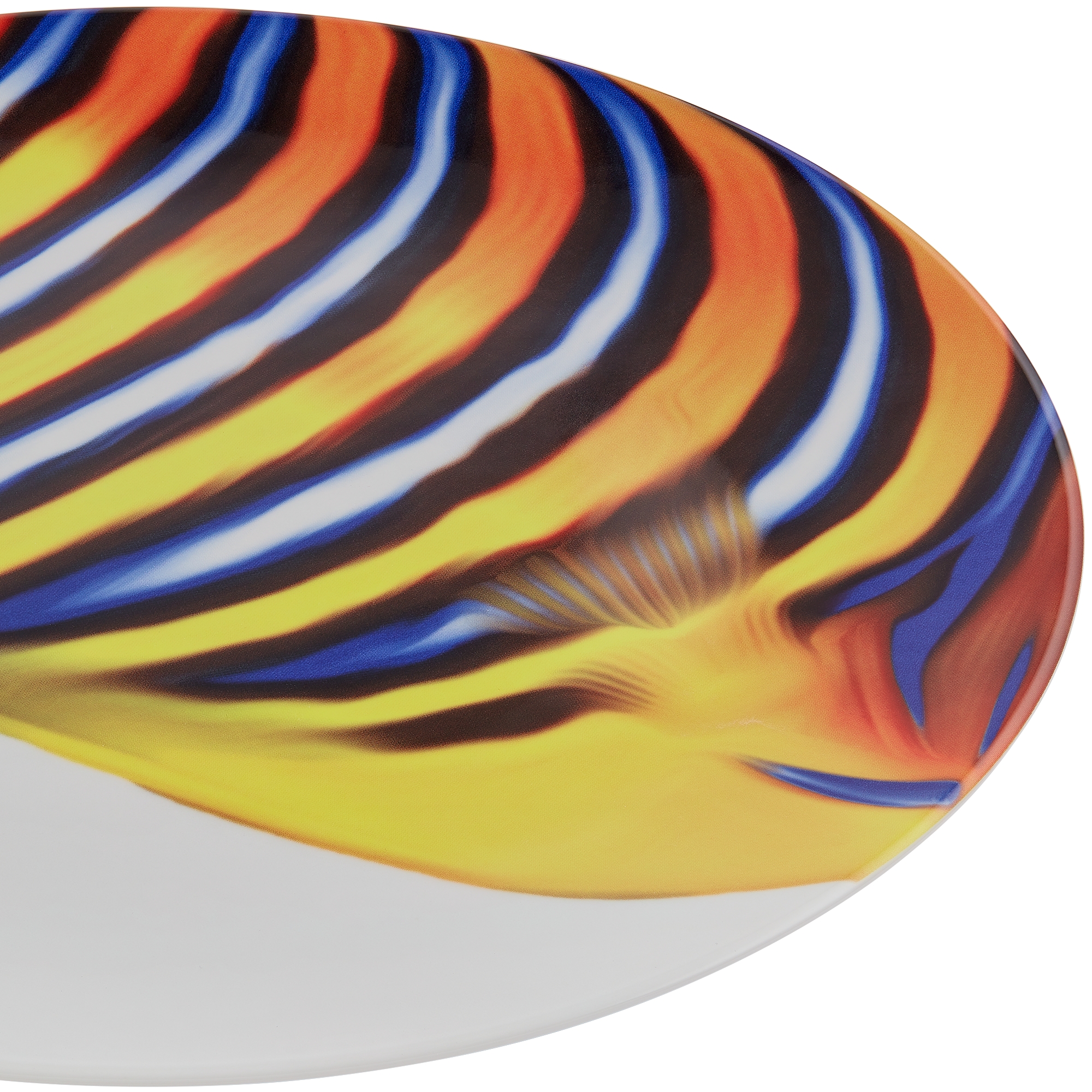 Set of Six Decorative Plates Multicolor Cheval Blanc, Saint Barthélemy E09