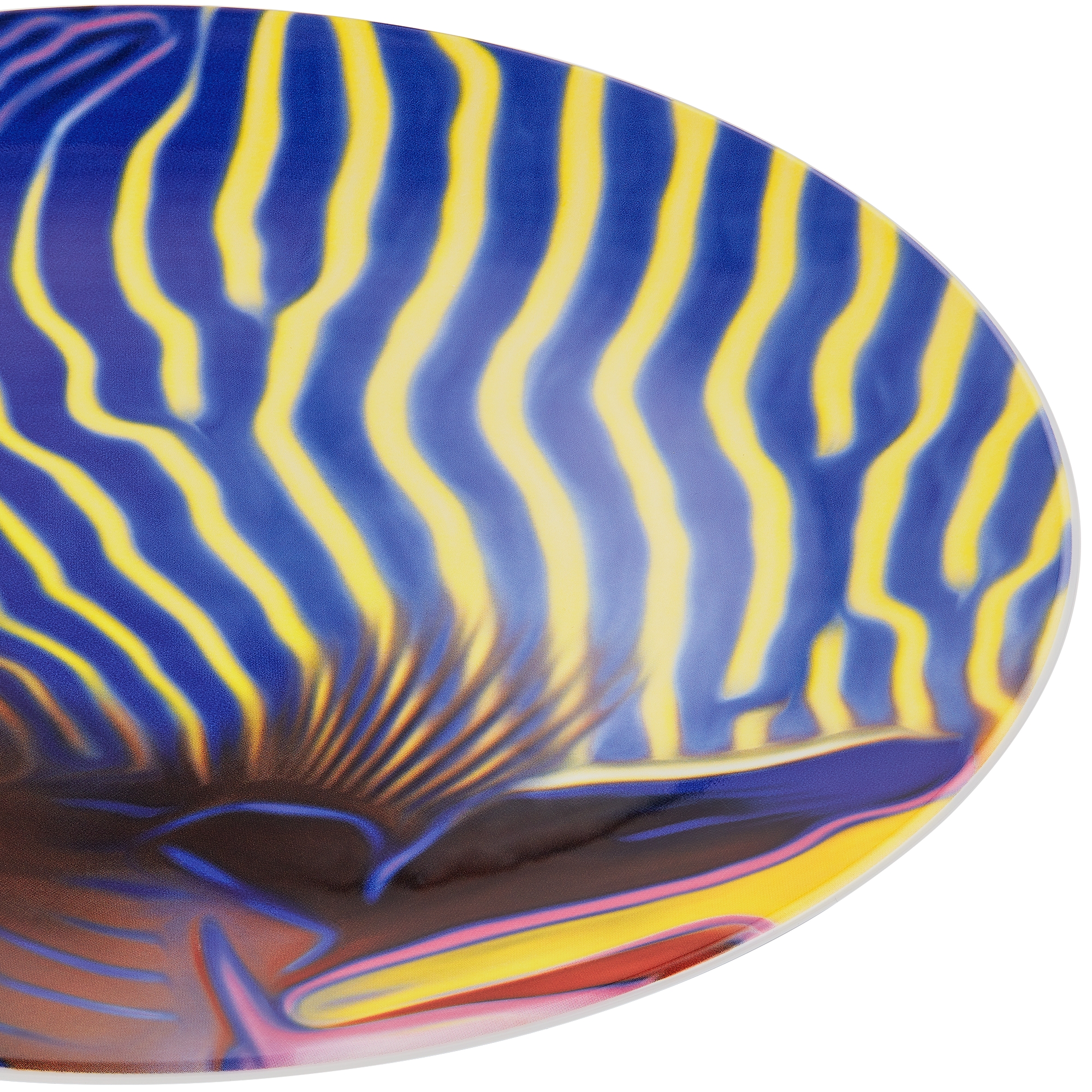 Set of Six Decorative Plates Multicolor Cheval Blanc, Saint Barthélemy E14