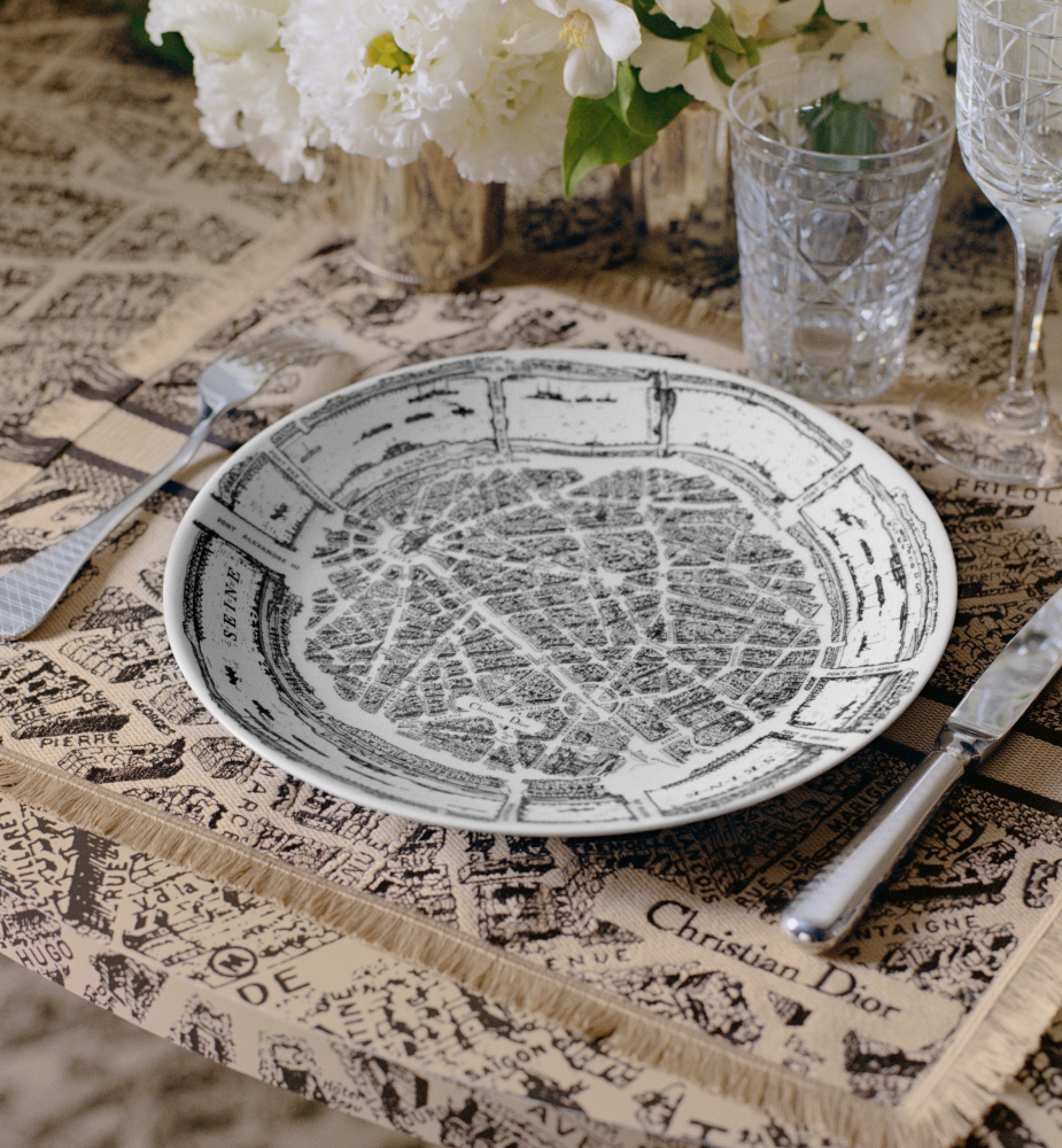 DIOR ディナープレート 28cm プラン ドゥ パリ DIOR | ディナー