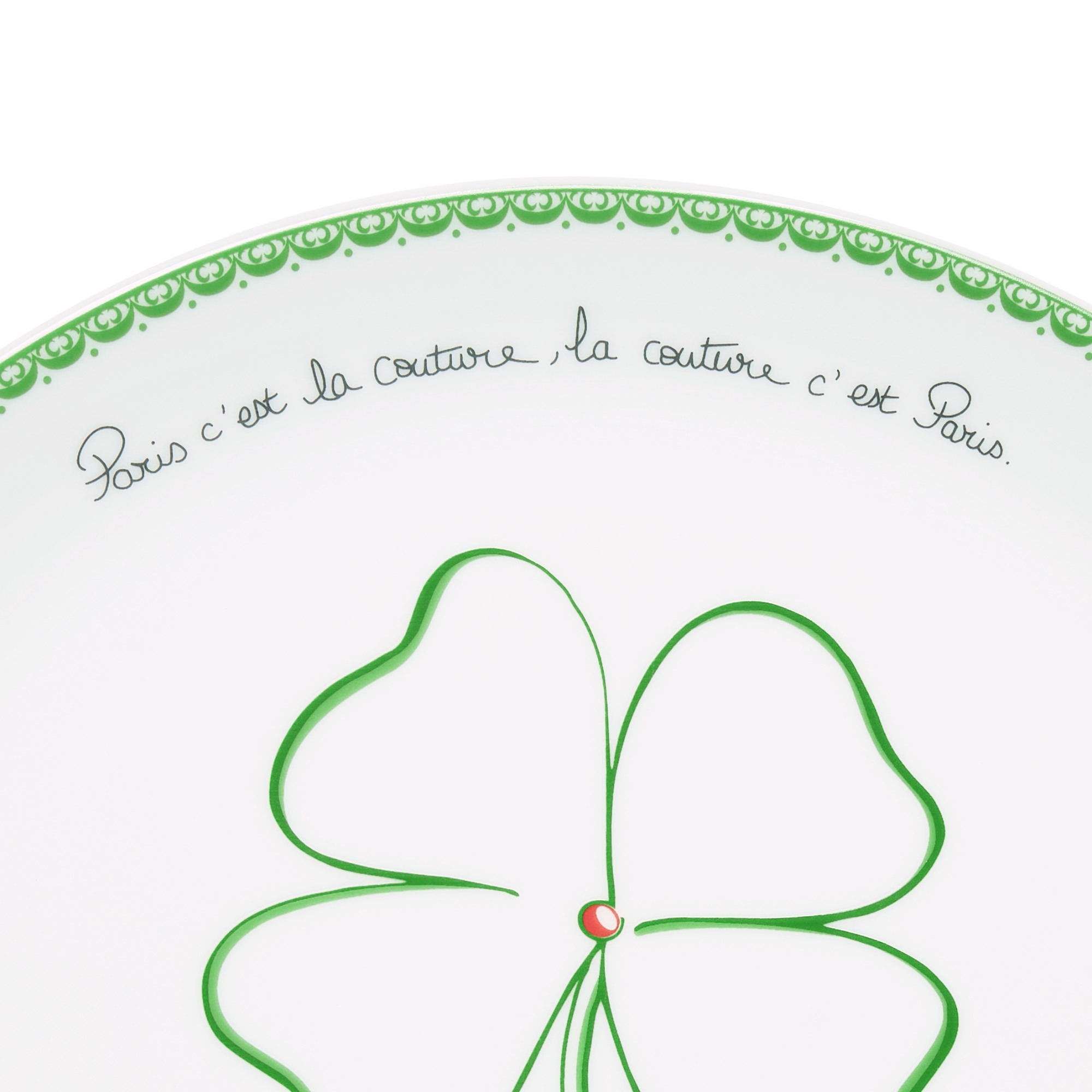 Dessertbord Lily of the Valley, groen E09