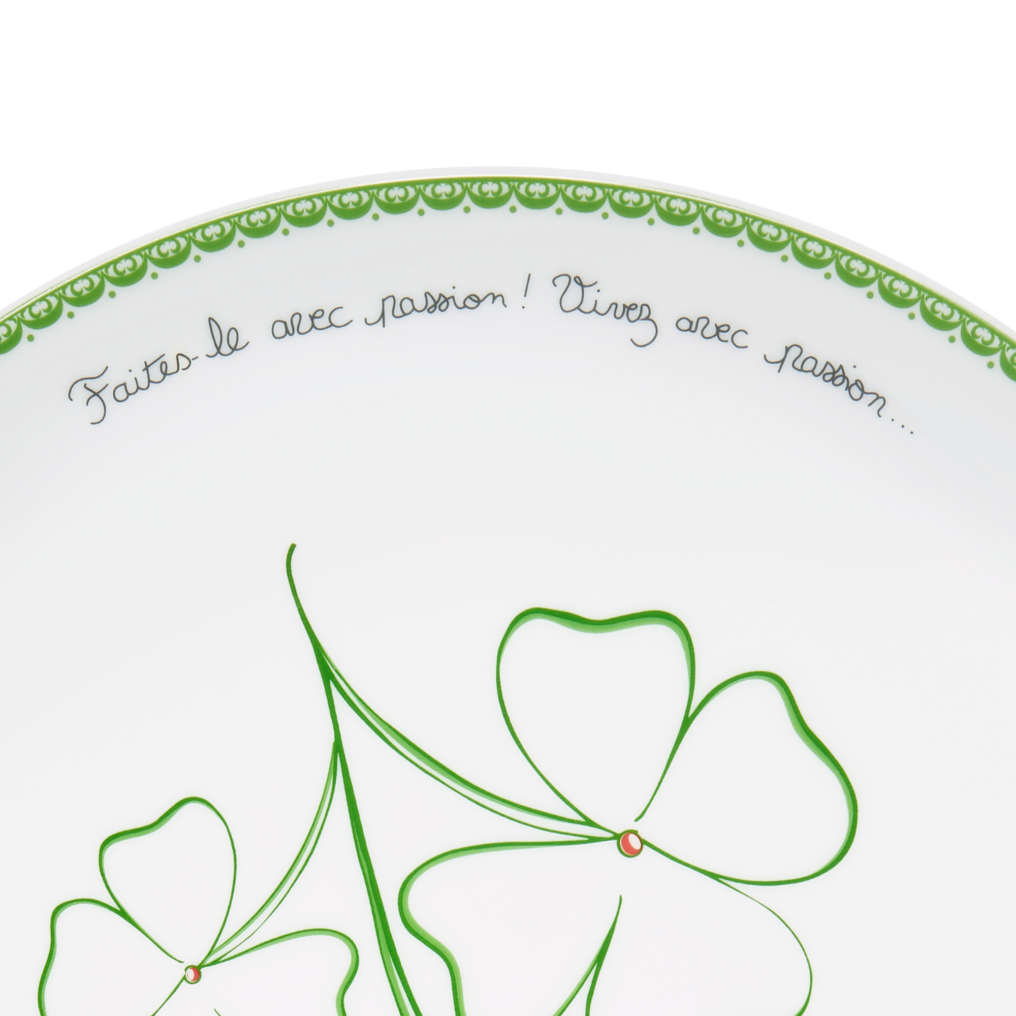 Dessertbord Lily of the Valley, groen E11