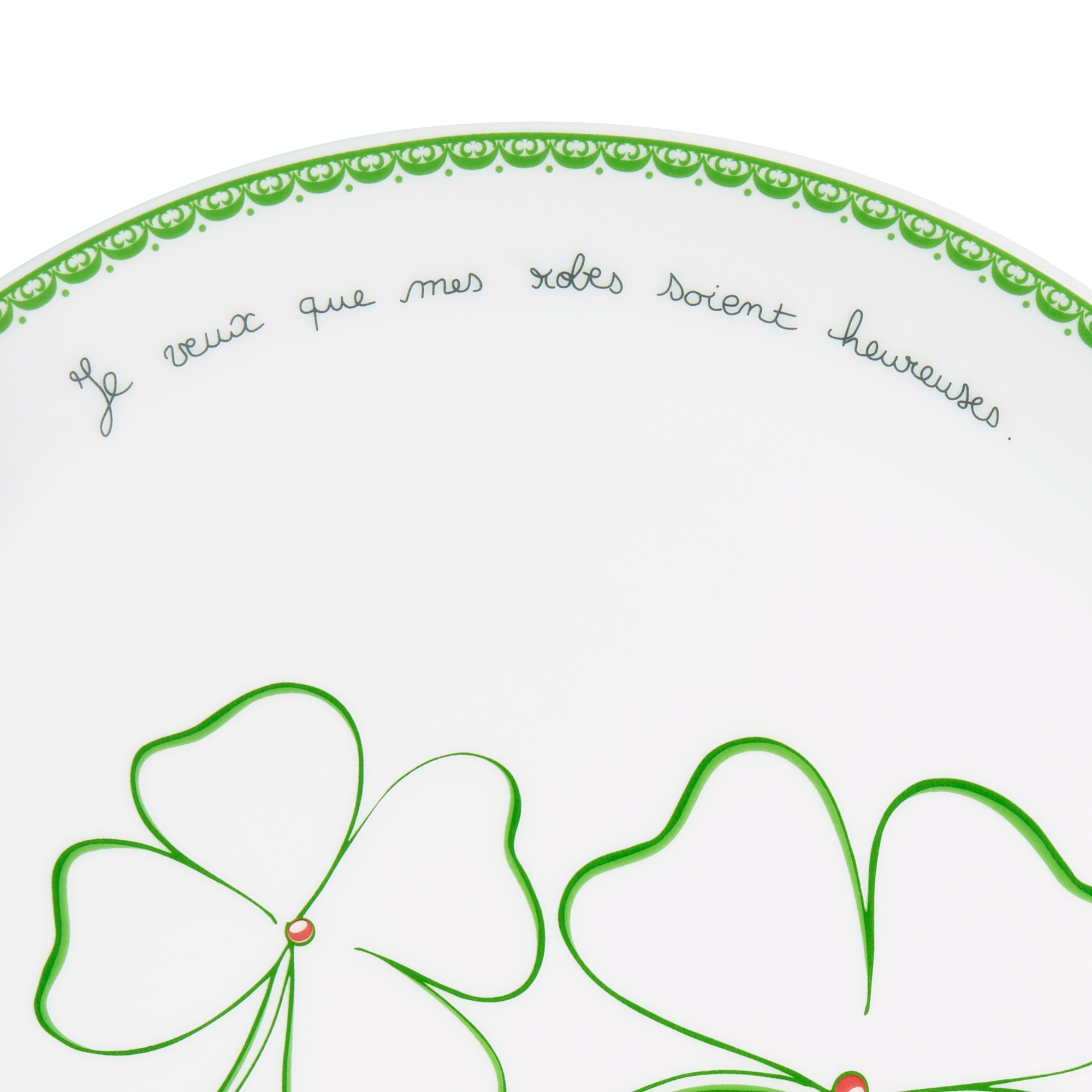 Dessertbord Lily of the Valley, groen E12