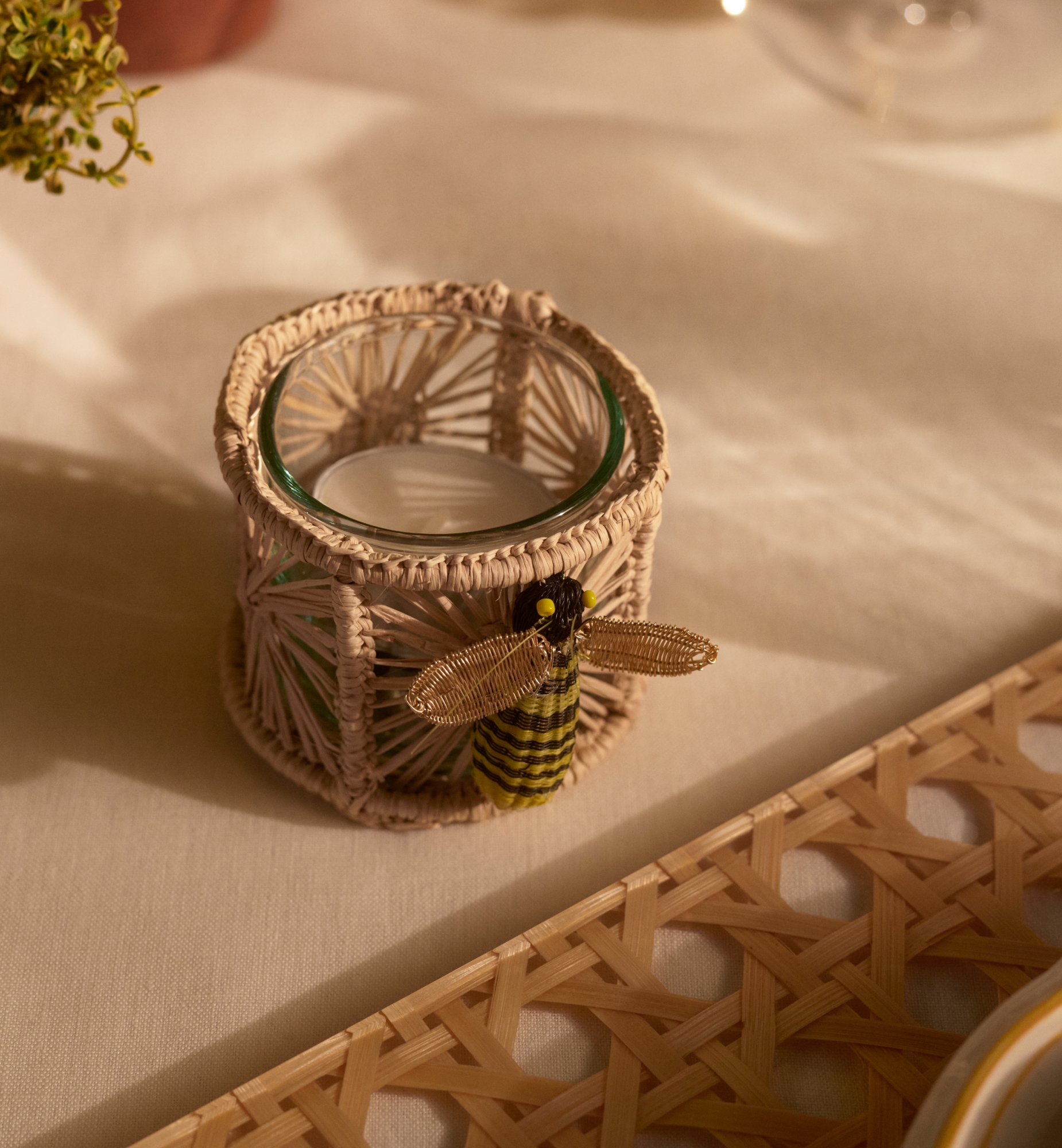 Candle Holder Beige Dior Bees E13