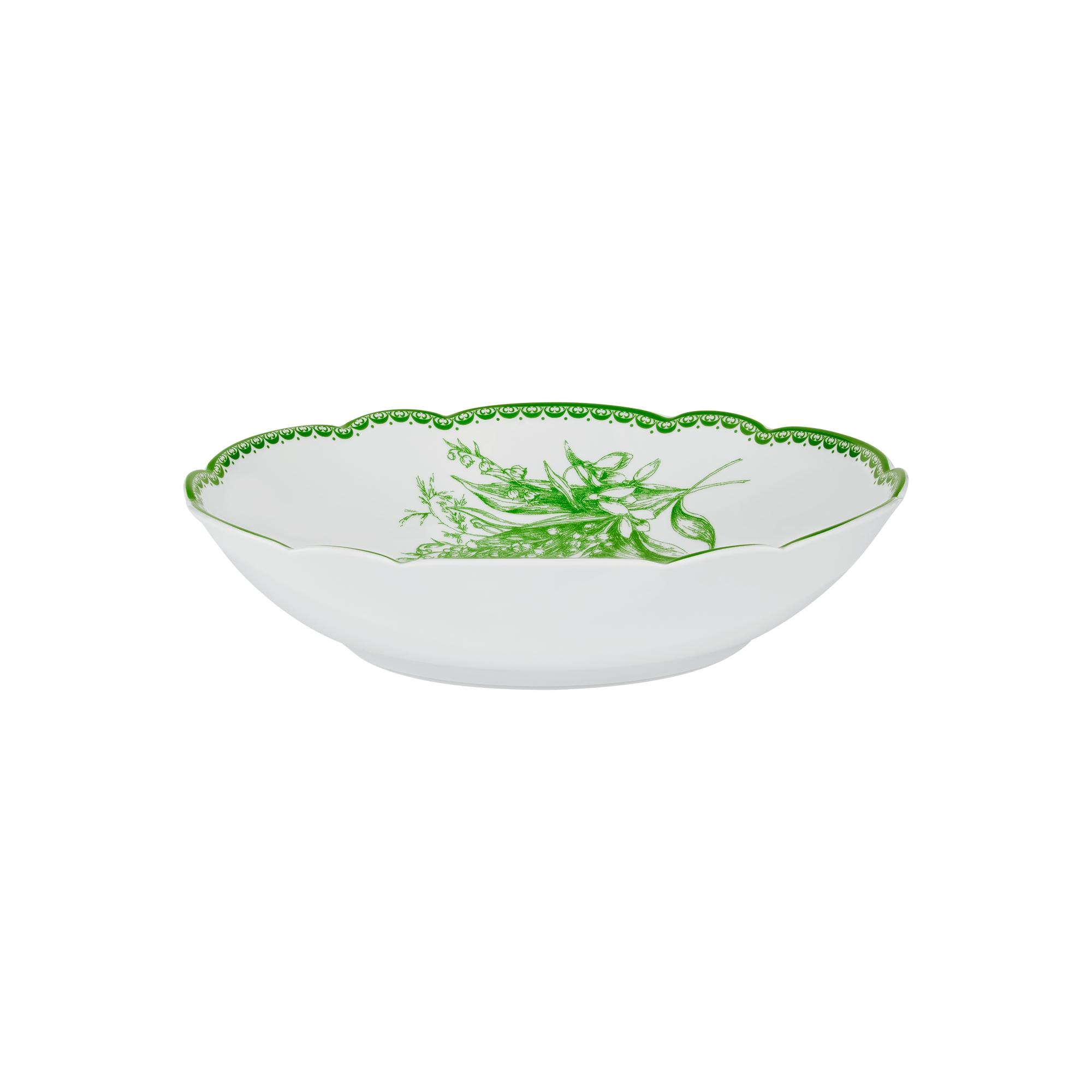Pasta Plate Lily of the Valley, Green | DIOR