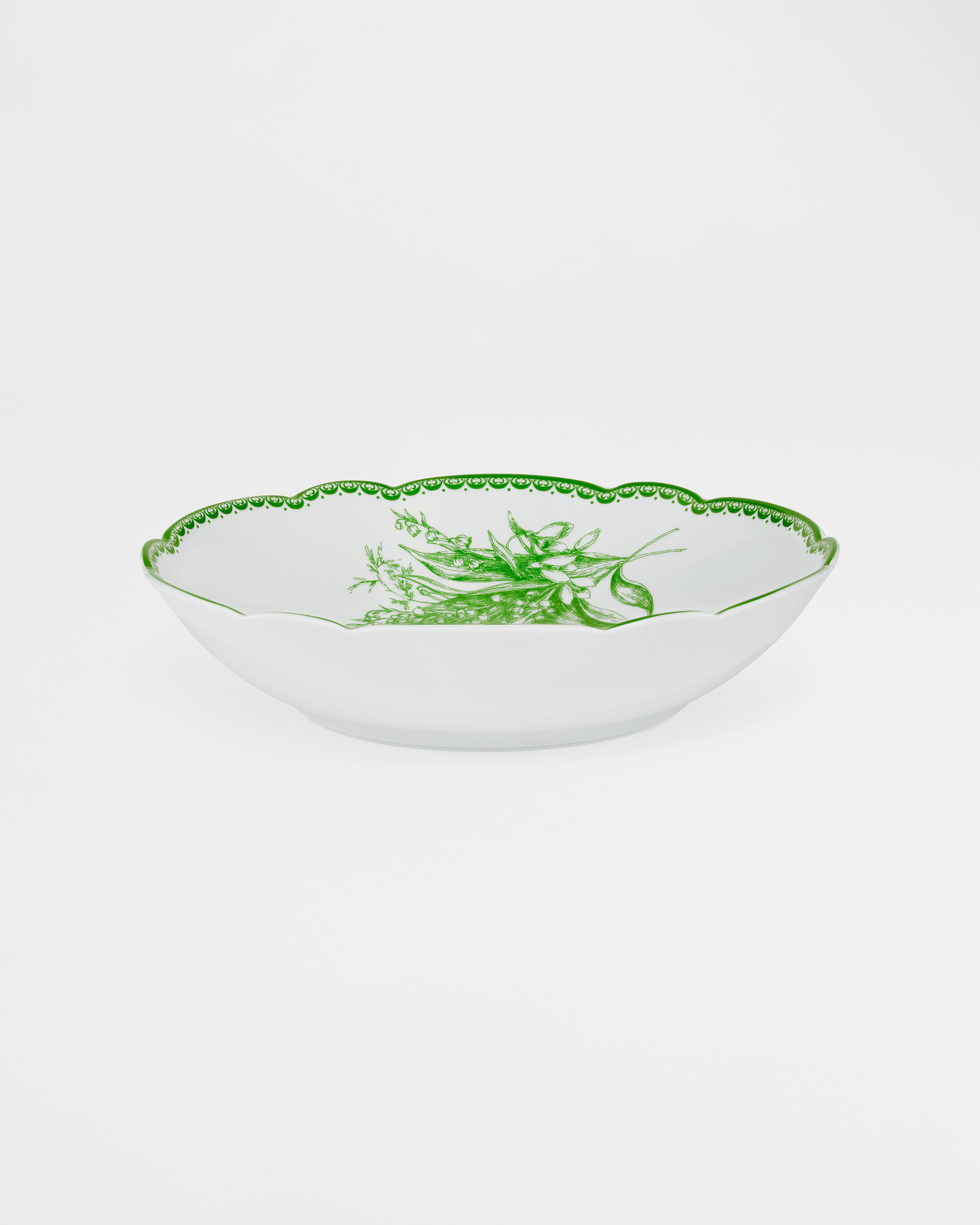 Piatto fondo a ciotola Lily of the Valley, verde E03