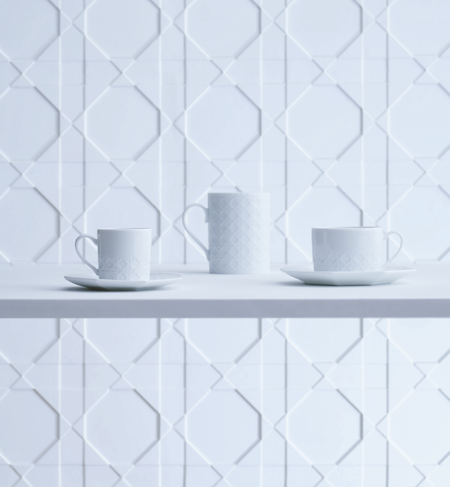 Koffieschoteltje Wit Miss Dior Cannage E13