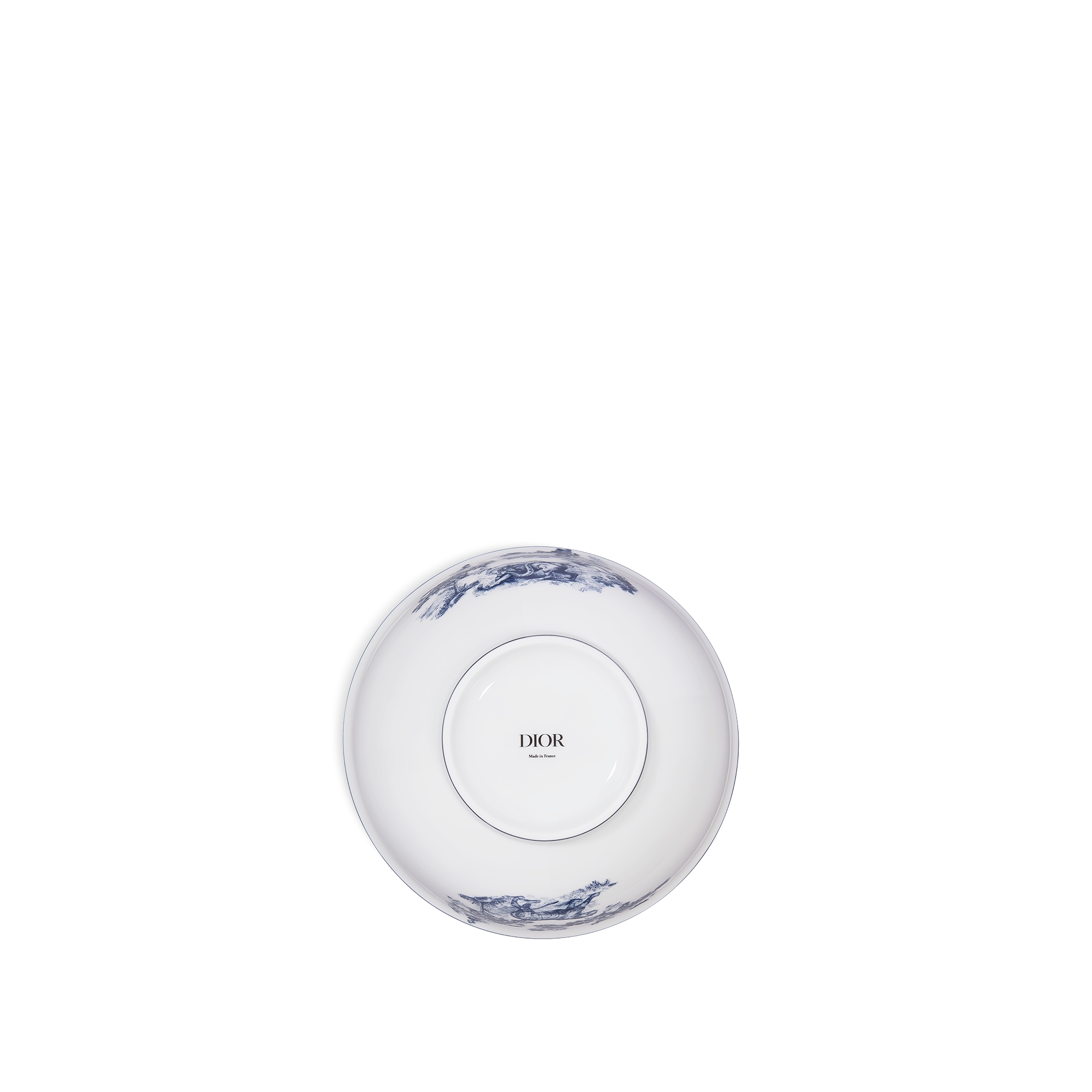 누들 볼 화이트 엑스트라 파인 리모주 포슬린 & 블루 Toile de Jouy 모티브 E08