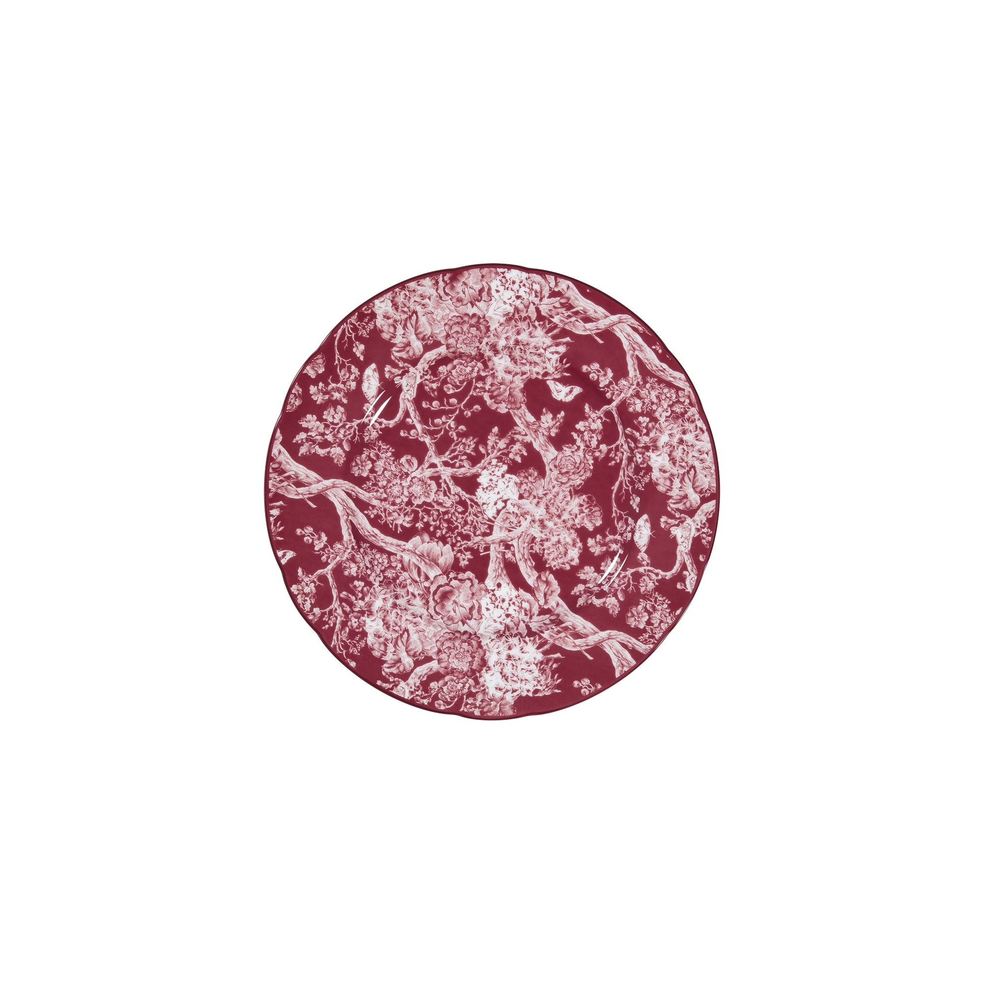  Burgundy Toile de Jouy Hydrangea