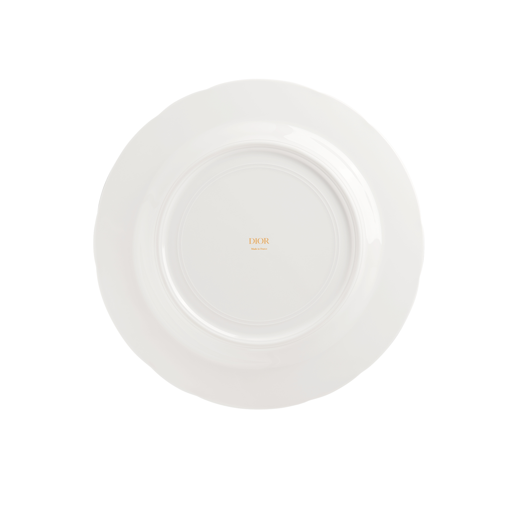 Assiette à dessert Toile de Jouy Hortensia, gris E08