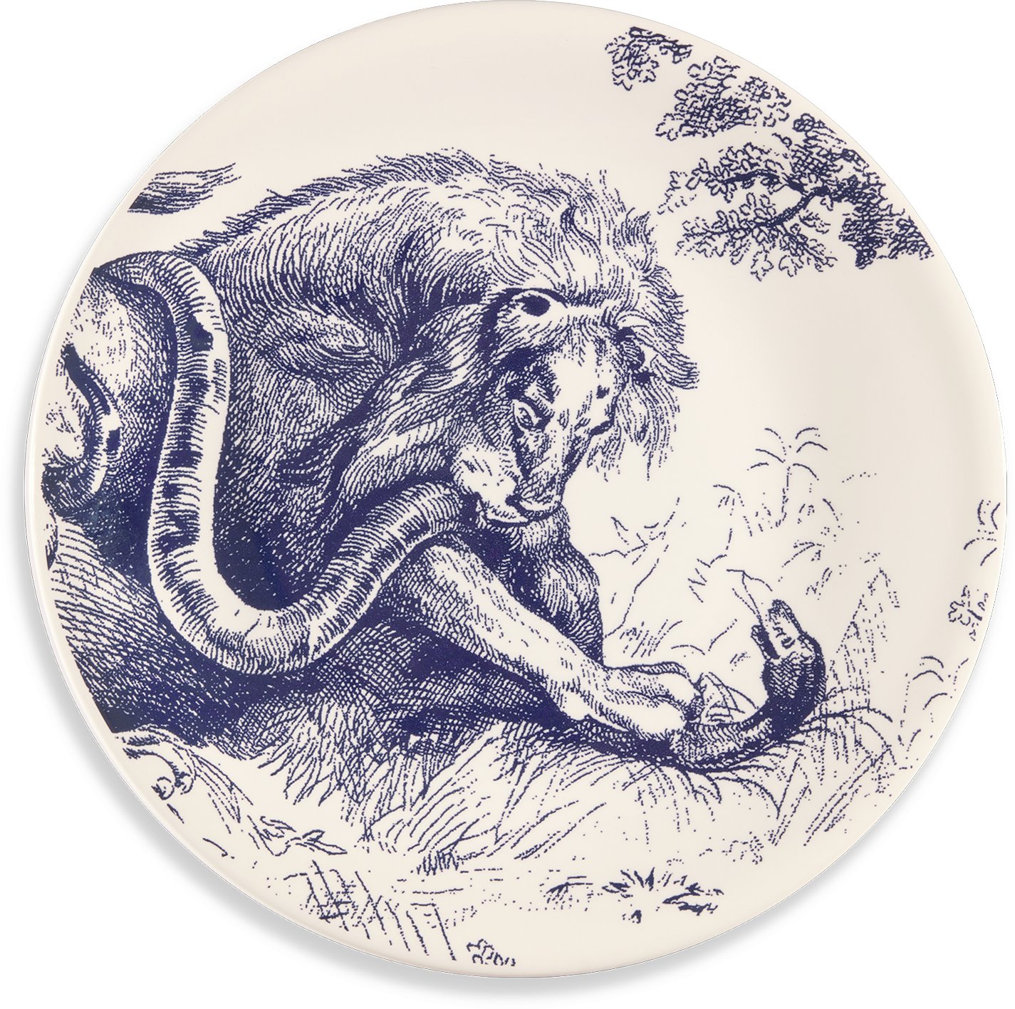 Set of Six Dinner Plates Unfolded view