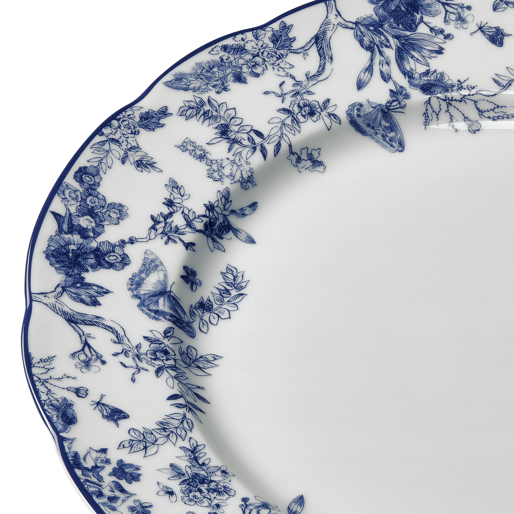 Speiseteller Toile de Jouy in Blau E09