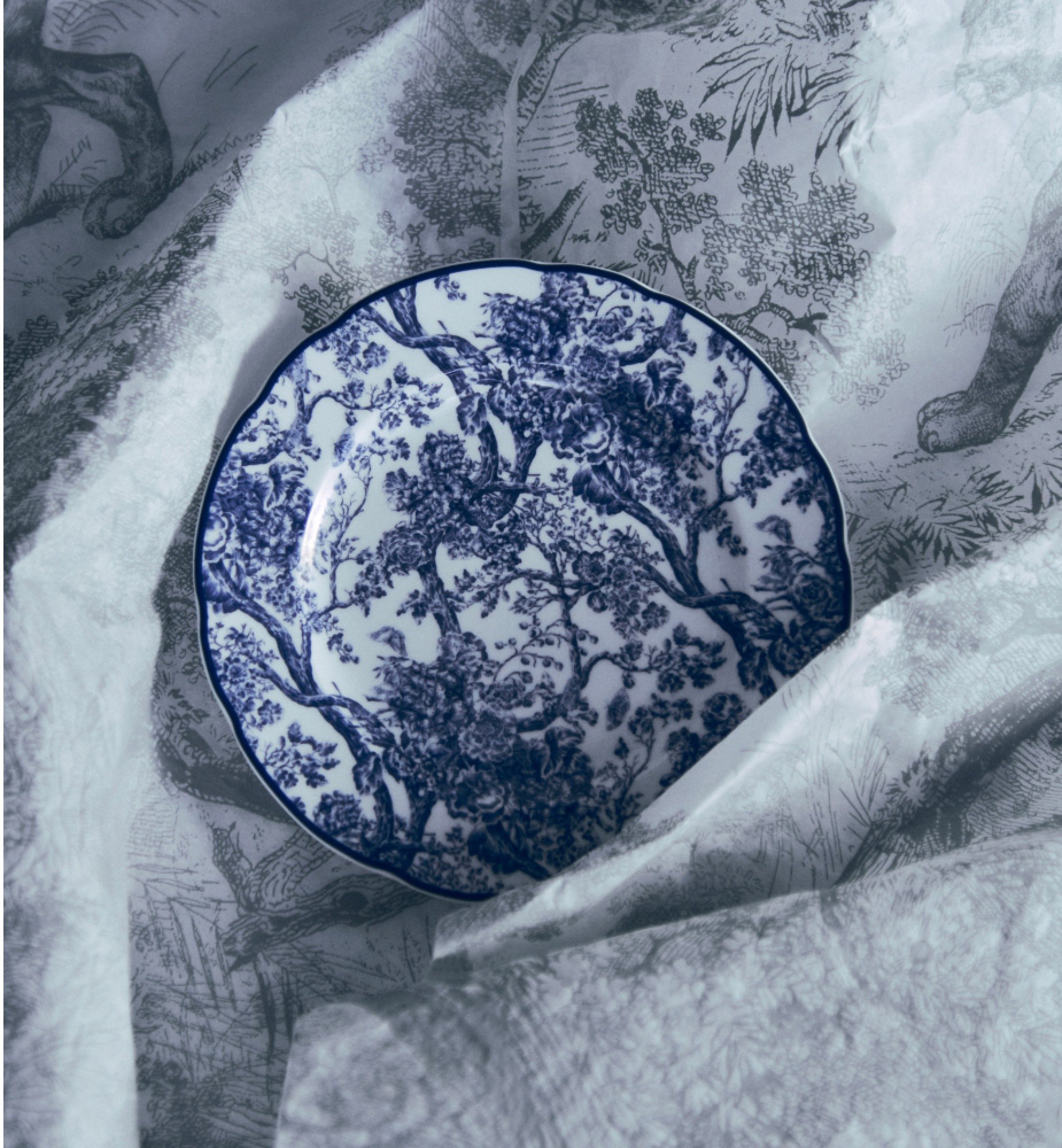 Side Plate Blue Toile de Jouy | DIOR